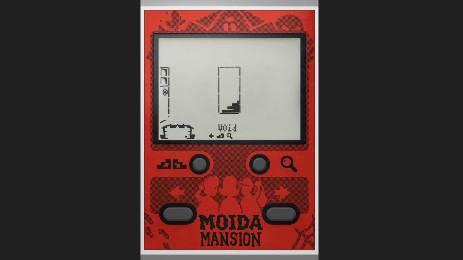 Moida Mansion LCD browser game from Lucas Pope