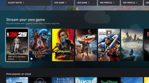 Xbox Game Pass Ultimate subscribers can now stream “select” games from their own library via Cloud Gaming