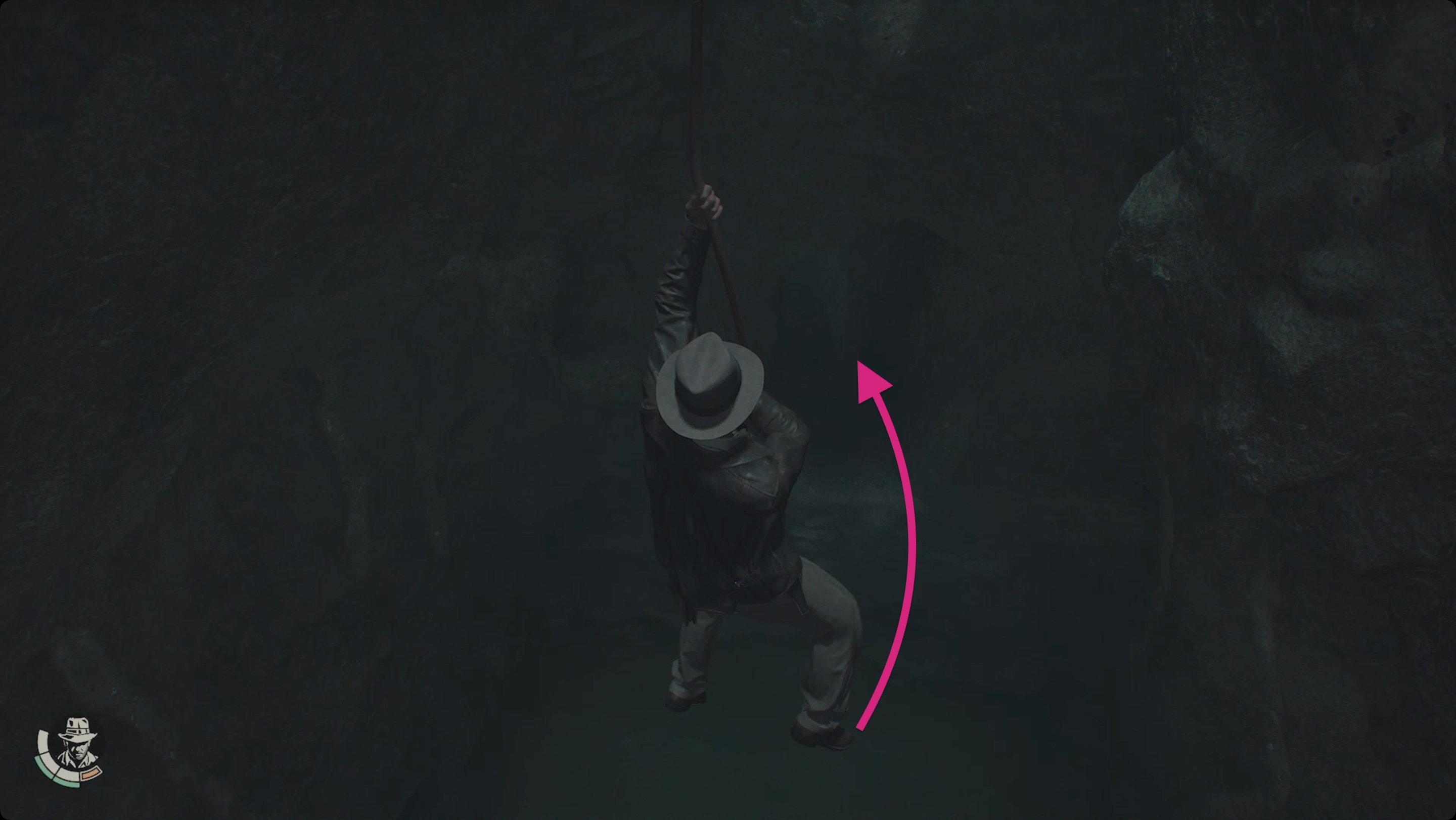 Indiana Jones and the Great Circle tunnel containing Ancient Relic 2