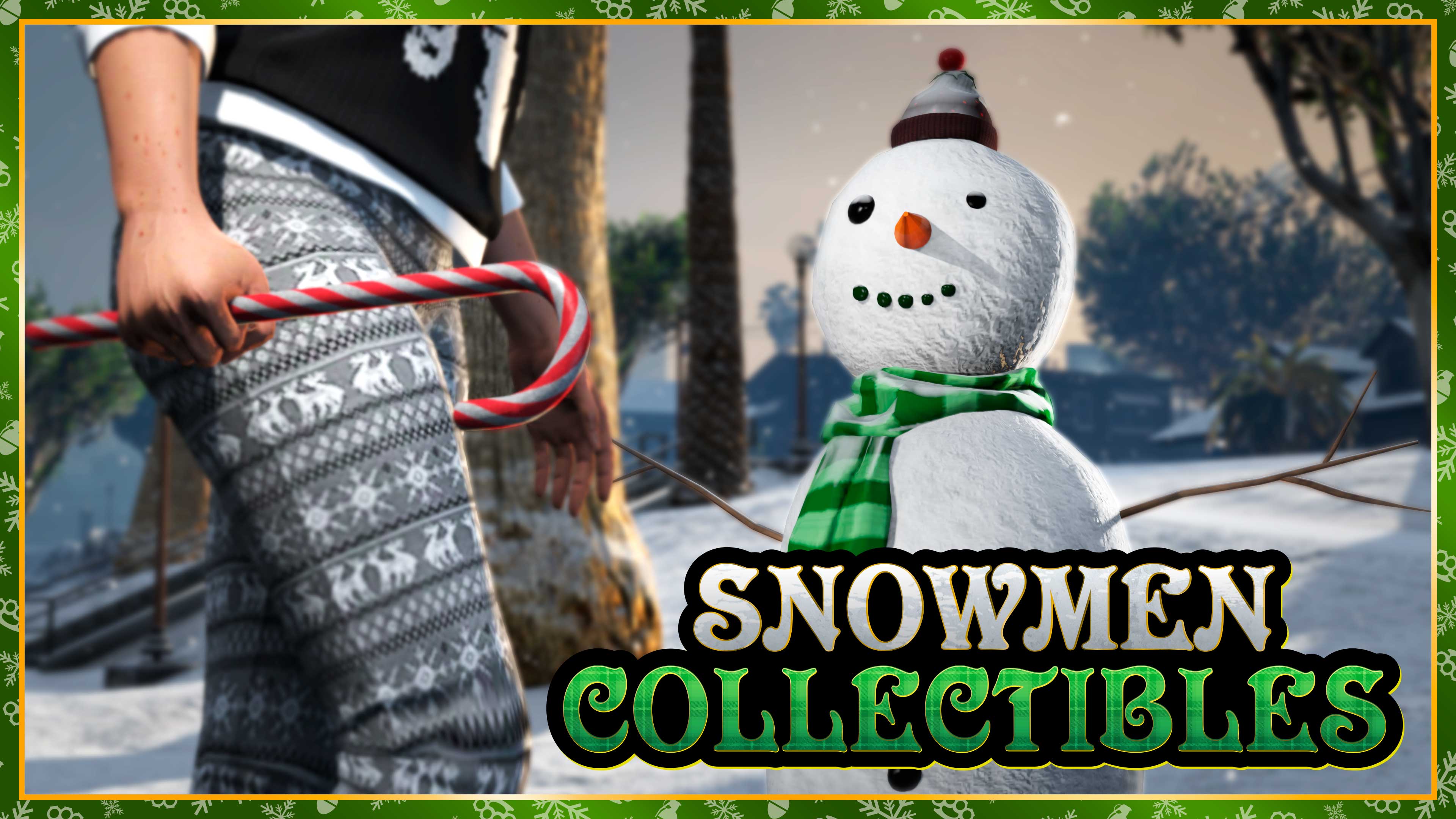 GTA Online promo art for Snowmen Collectibles