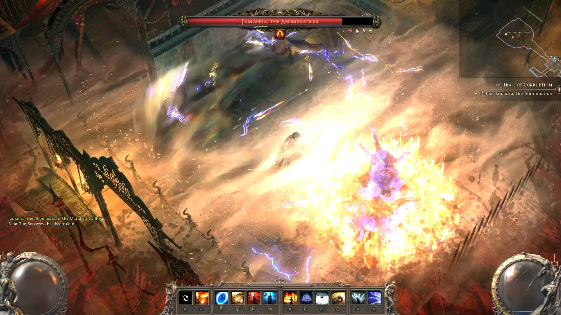 Jamanra casts a sandstorm in Path of Exile 2 Jamanra casts a sandstorm in Path of Exile 2