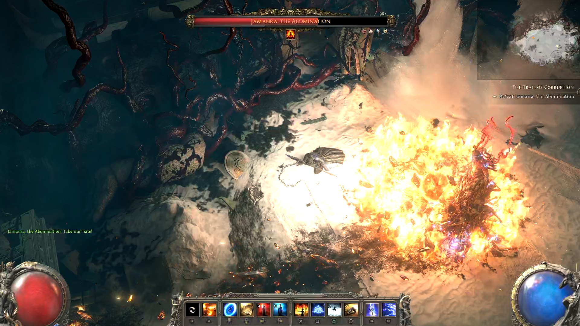 Jamanra swings a sword in Path of Exile 2 Jamanra swings a sword in Path of Exile 2