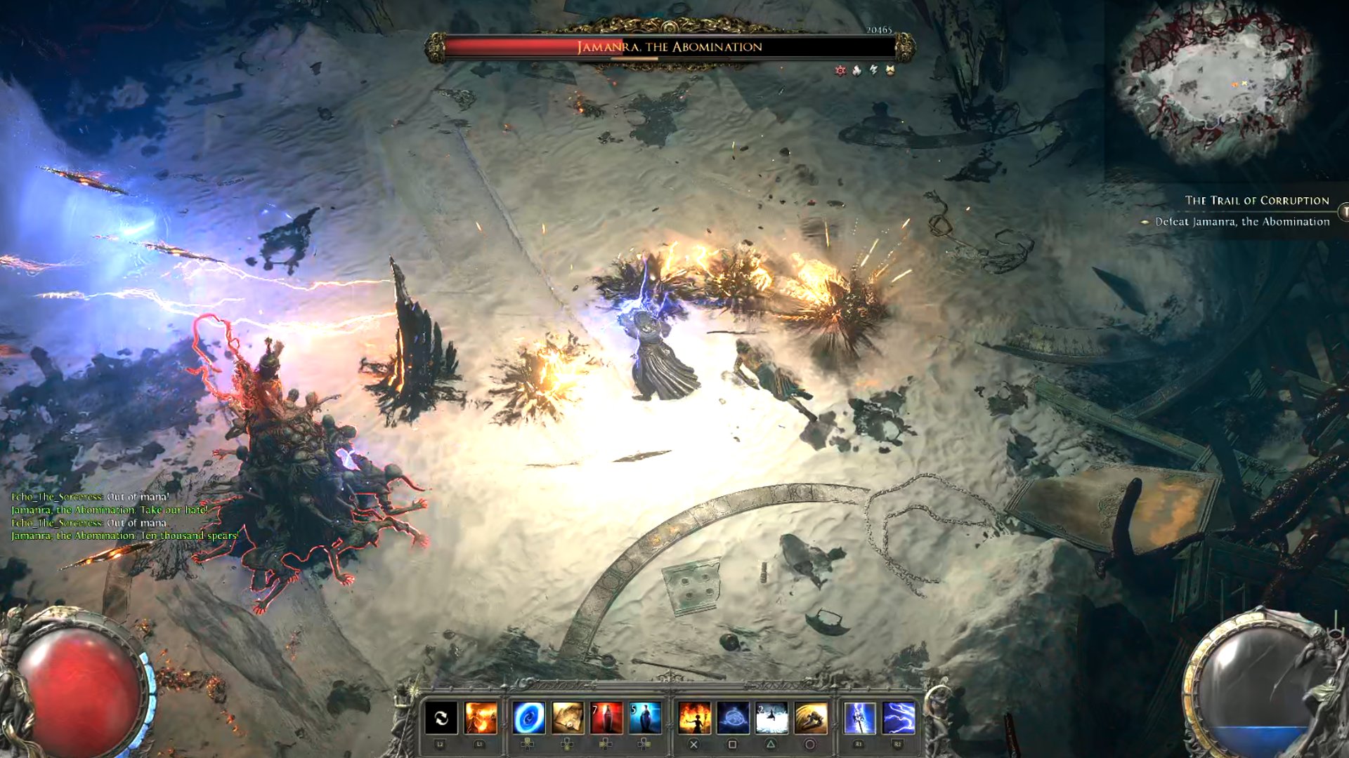 Jamanra summons pylons in Path of Exile 2 Jamanra summons pylons in Path of Exile 2