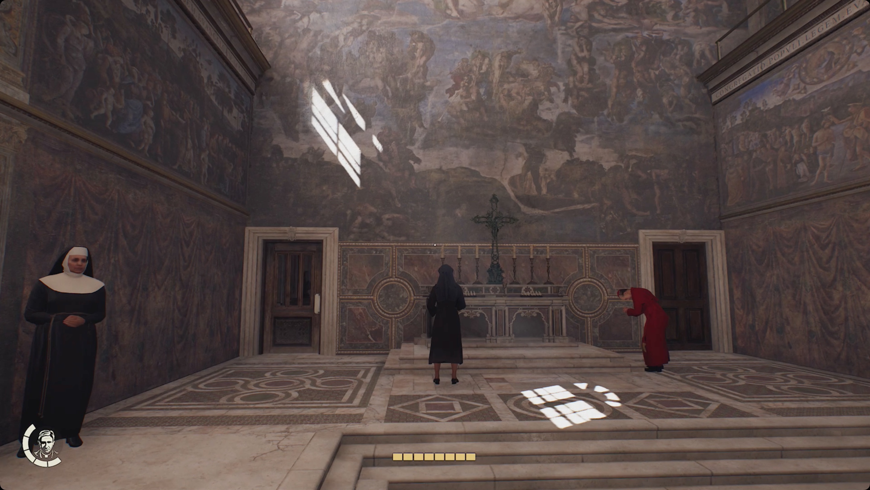 Indiana Jones and the Great Circle Sistine Chapel office