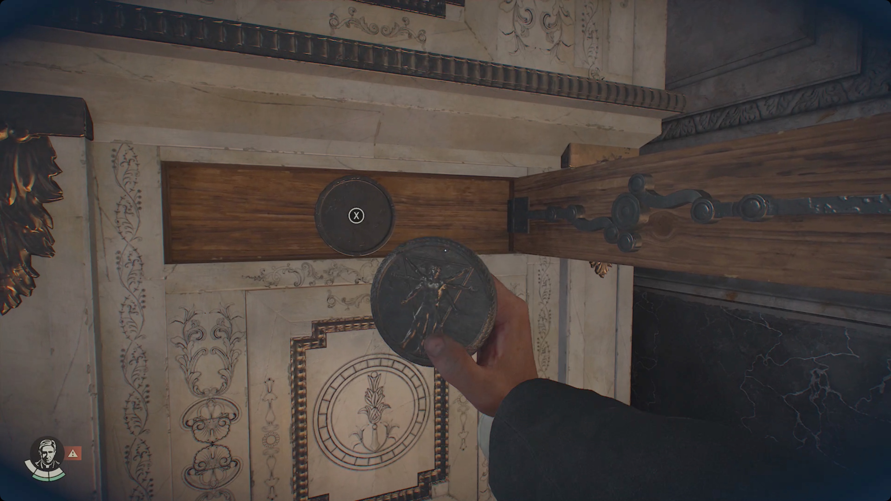 Indiana Jones and the Great Circle placing the Relief Medallion Indiana Jones and the Great Circle placing the Relief Medallion