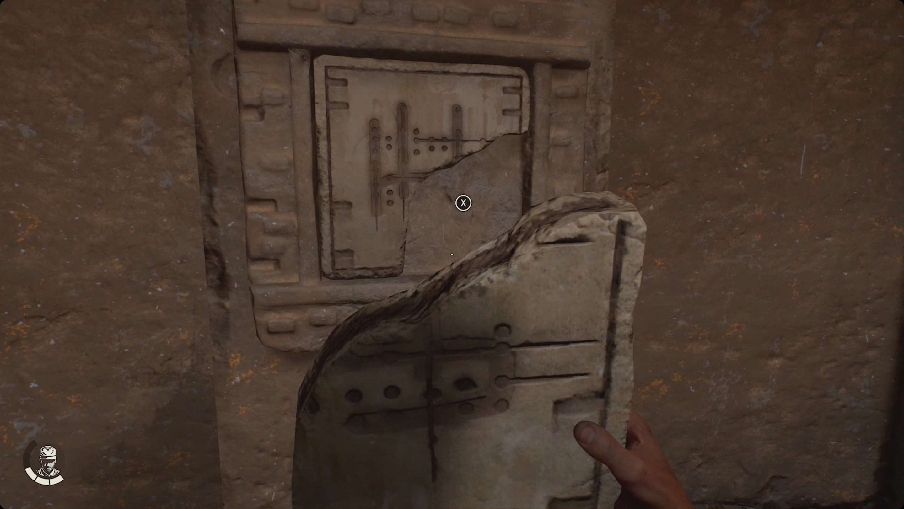 Indiana Jones and the Great Circle fixing the broken tablet