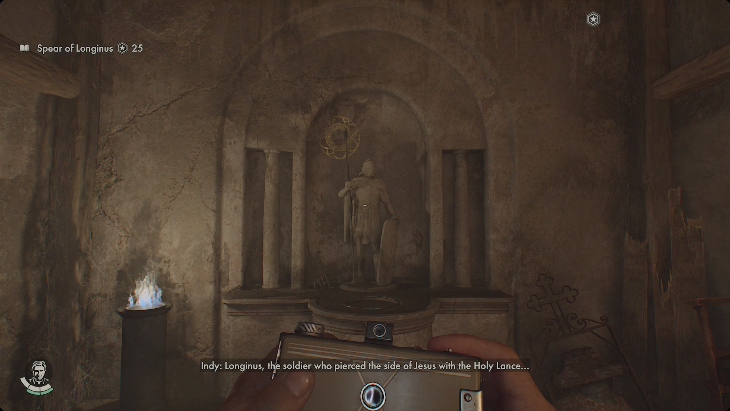 Indiana Jones and the Great Circle Spear of Longinus statue Indiana Jones and the Great Circle Spear of Longinus statue