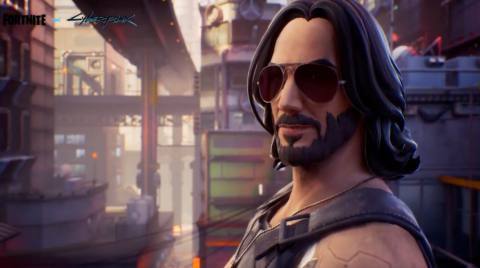 Keanu Reeves is in Fortnite again, this time as Cyberpunk 2077’s Johnny Silverhand, and he’s bringing his nuke along