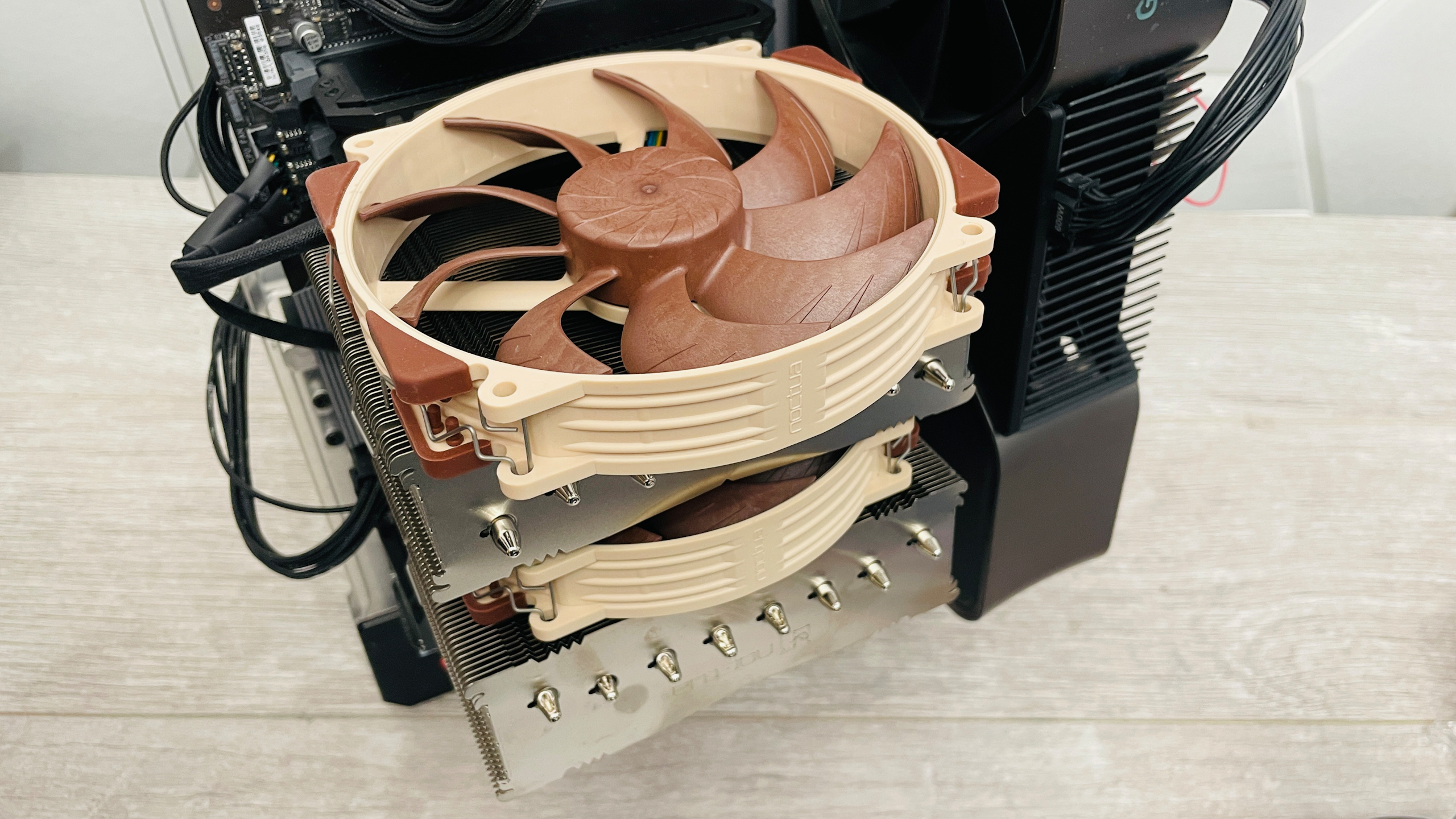 The Noctua NH-D15 G2 in situ.