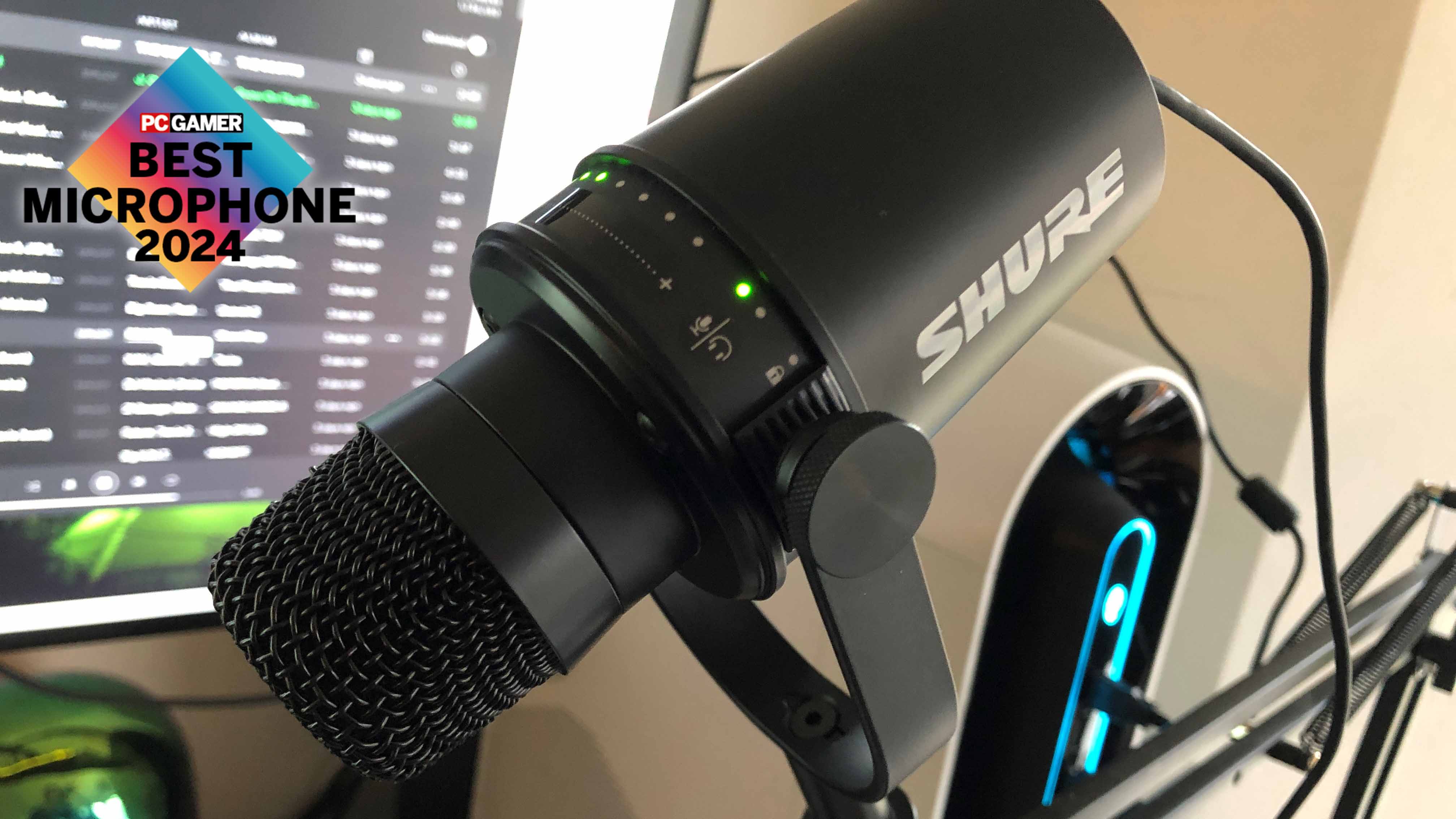 Shure MV7+ podcast microphone