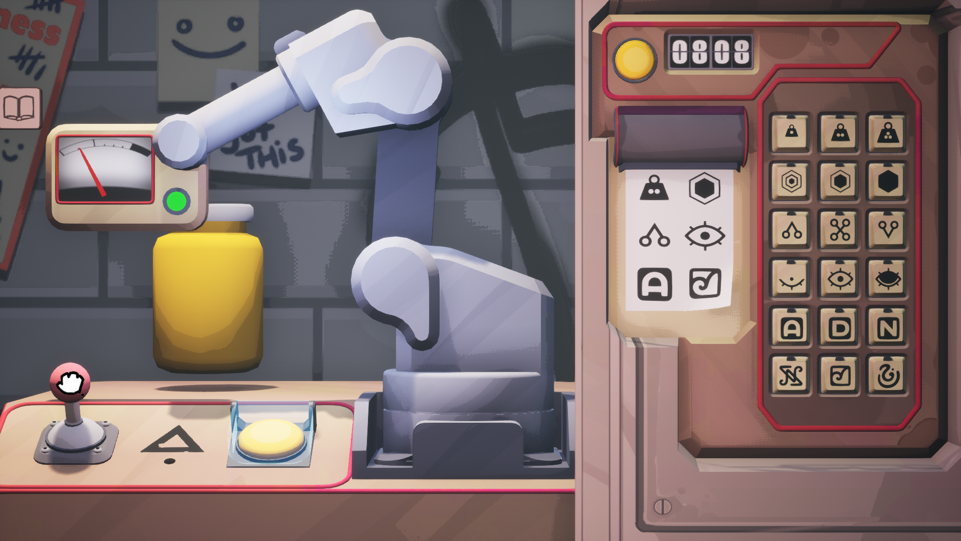 A screenshot from videogame Uncle Chop's Rocket Shop