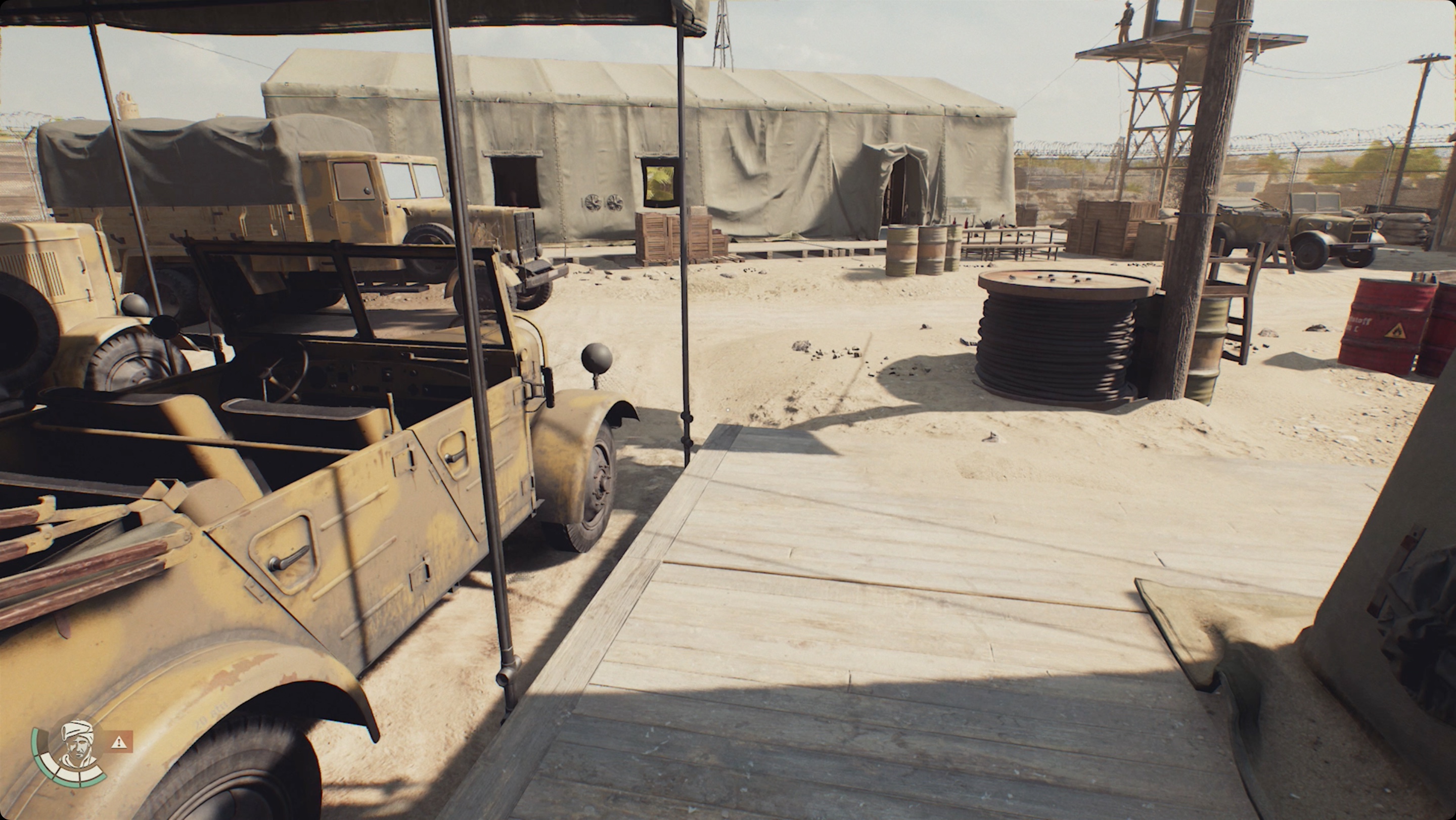 Indiana Jones and the Great Circle Nazi Garage Area bunk tent Indiana Jones and the Great Circle Nazi Garage Area bunk tent