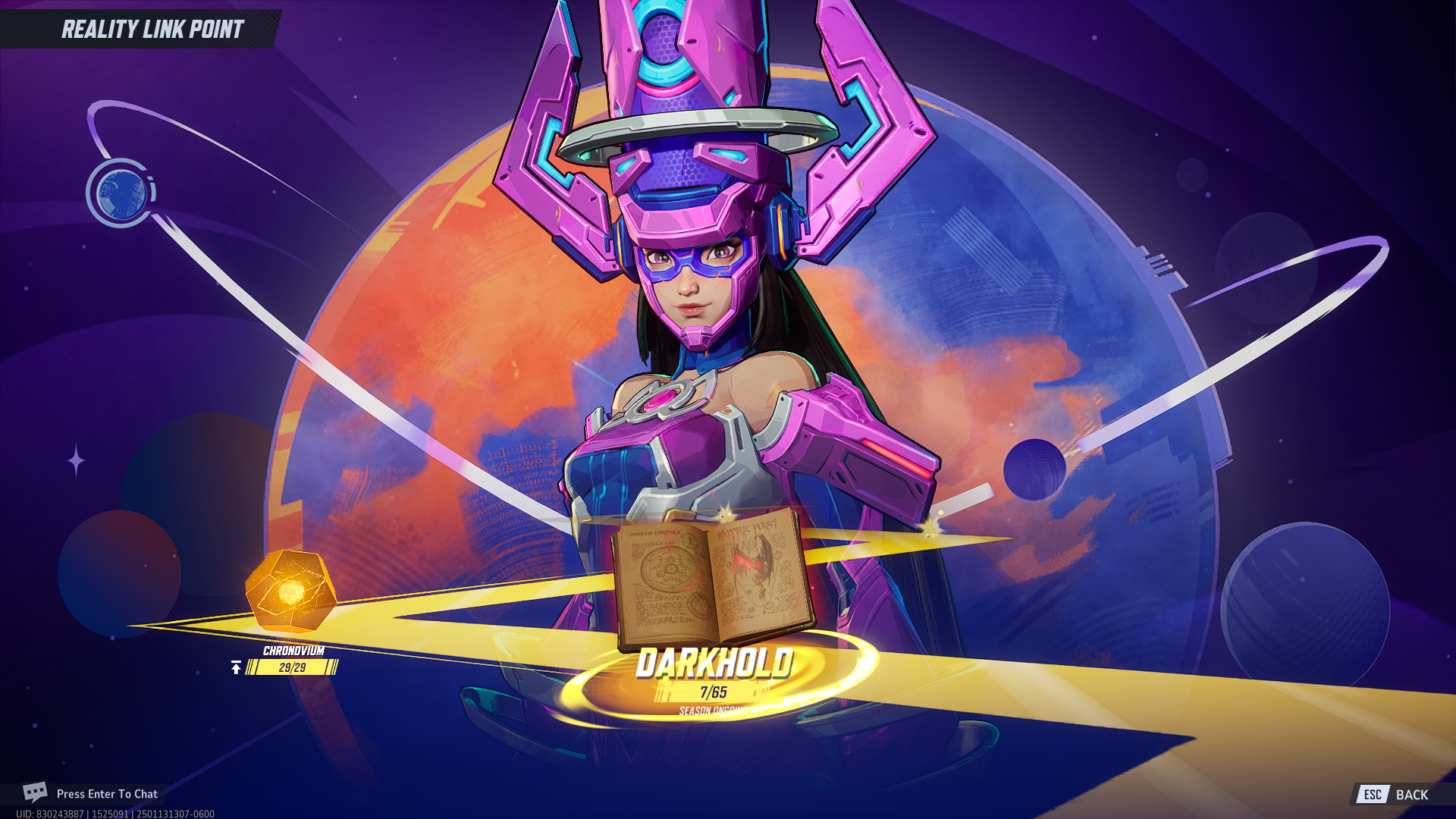 Galactica looks over a wide variety of battle passes in Marvel Rivals Galactica looks over a wide variety of battle passes in Marvel Rivals