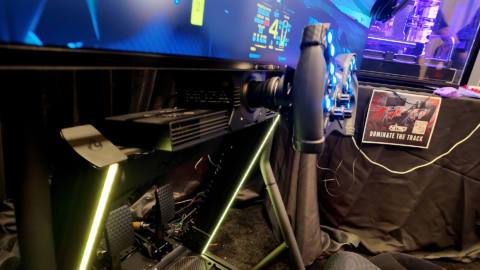 I tried a sim racing rig that generates ‘wind’ at CES 2025 and it’s claimed to help keep VR nausea at bay