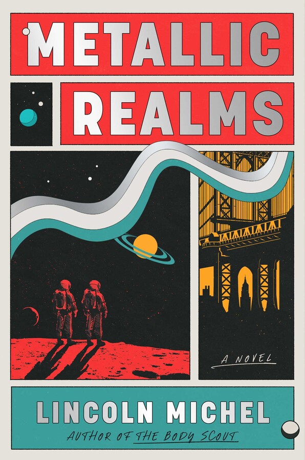 The cover of Metallic Realms by Lincoln Michel 