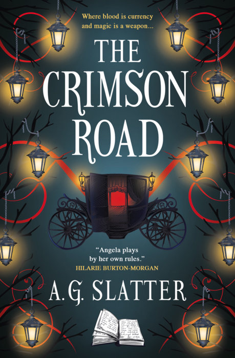 The cover of The Crimson Road by A.G. Slatter