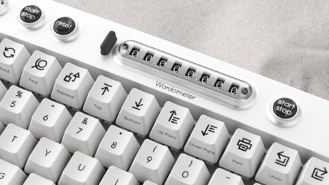 The Freewrite Wordrunner with a built-in word counter might be the keyboard to look out for if you want to improve your writing process