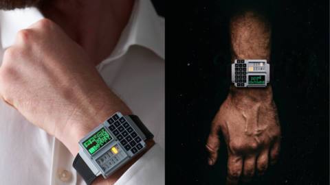 This ultra-cool Apollo computer-inspired smartwatch looks rather beautiful but at the same time weirdly incongruous with the fashion-man model shots