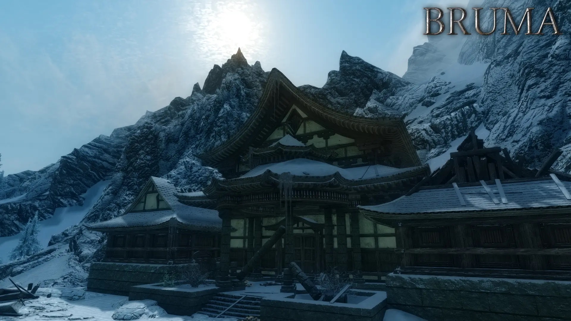 Cloud Ruler Temple from Oblivion rendered in Skyrim engine