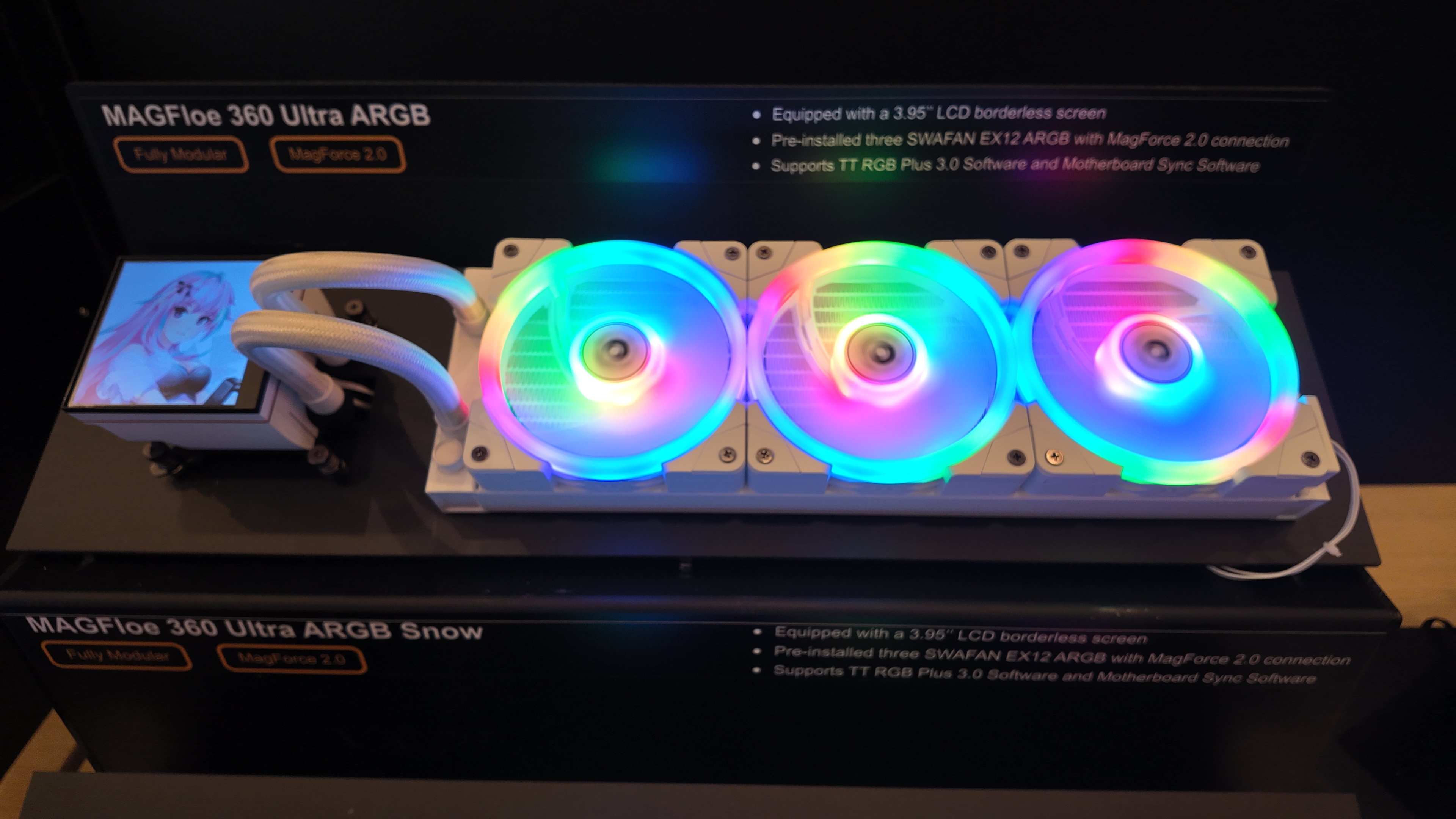 The Thermaltake's new liquid cooler with a screen to display images and videos