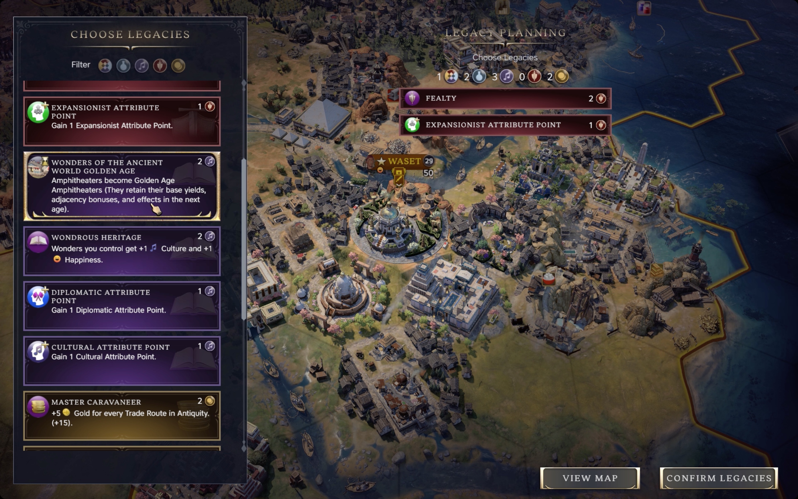 Civilization 7 choosing Legacies during an age transition Civilization 7 choosing Legacies during an age transition