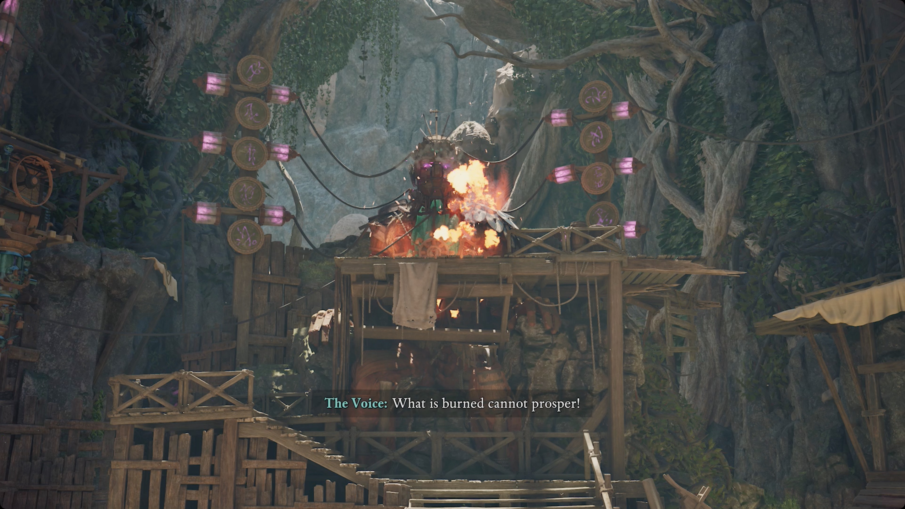 Avowed destroying the statue Avowed destroying the statue