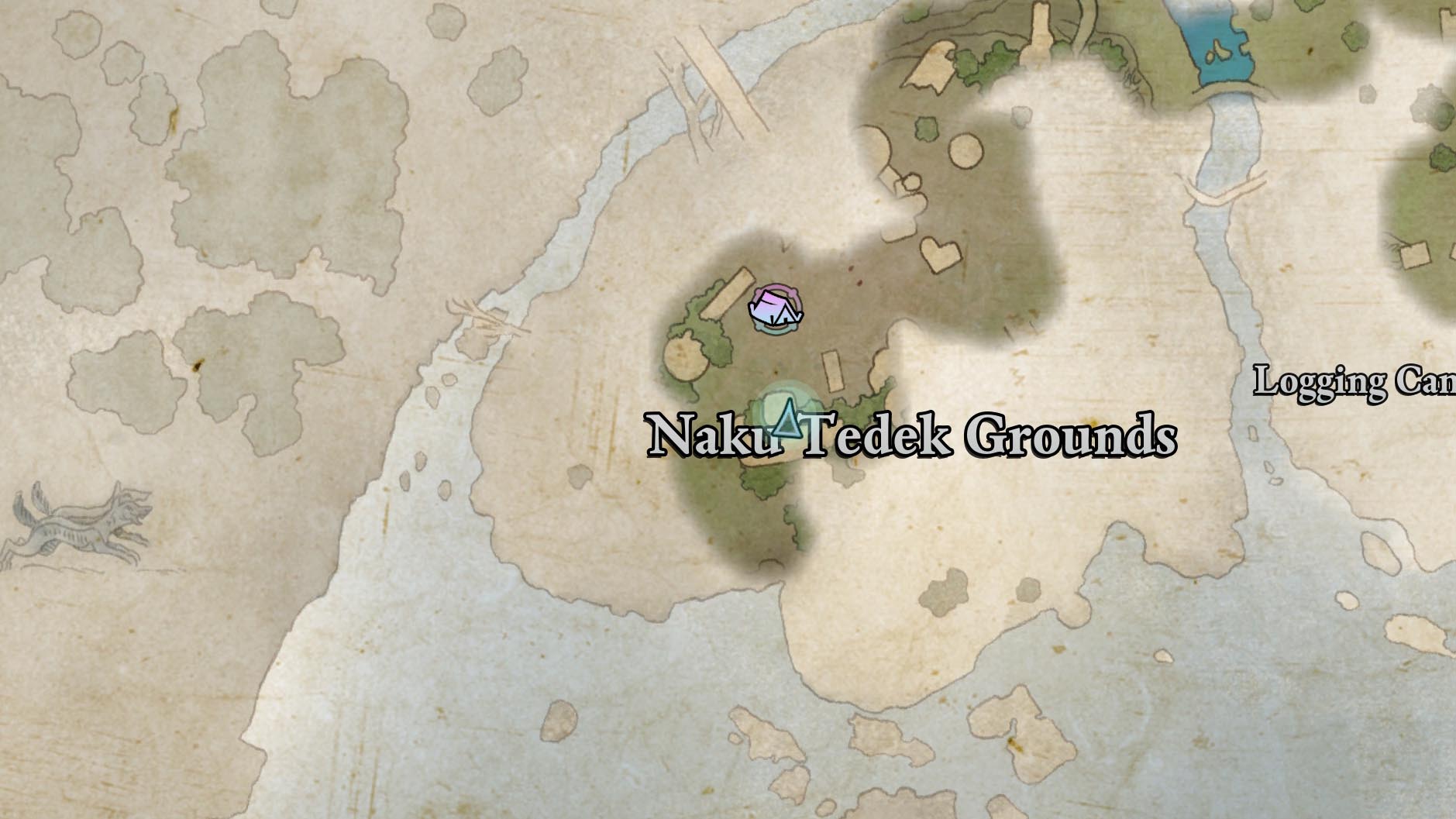 A map shows the location of the Earthly Aegis treasure map in Avowed A map shows the location of the Earthly Aegis treasure map in Avowed