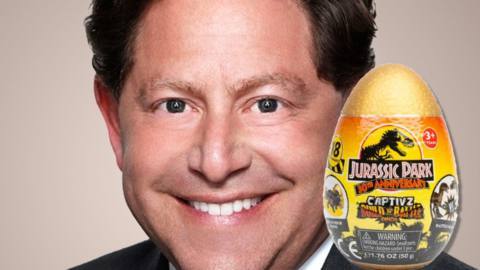 Ex-Activision boss Bobby Kotick wanted a Jurassic Park game so badly, he sent Steven Spielberg a proposal inside a large dinosaur egg
