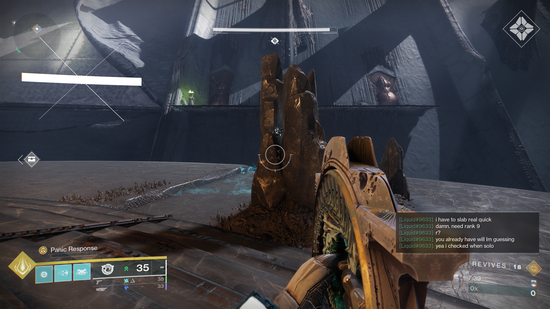 A Guardian grabs a Taken Osseous Fragment in Destiny 2 Heresy