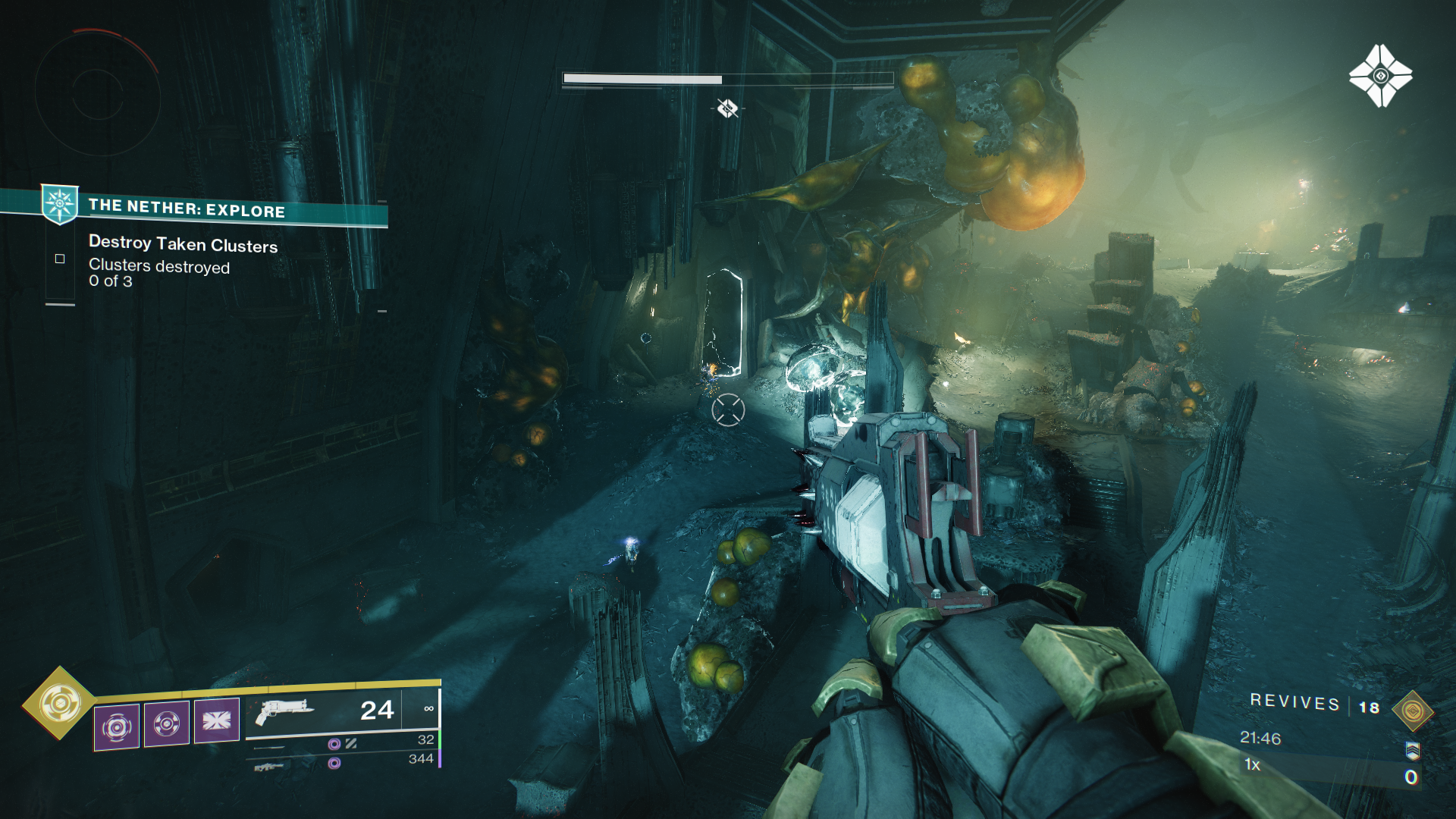 A Guardian wields Crimson against enemies in Heresy A Guardian wields Crimson against enemies in Heresy