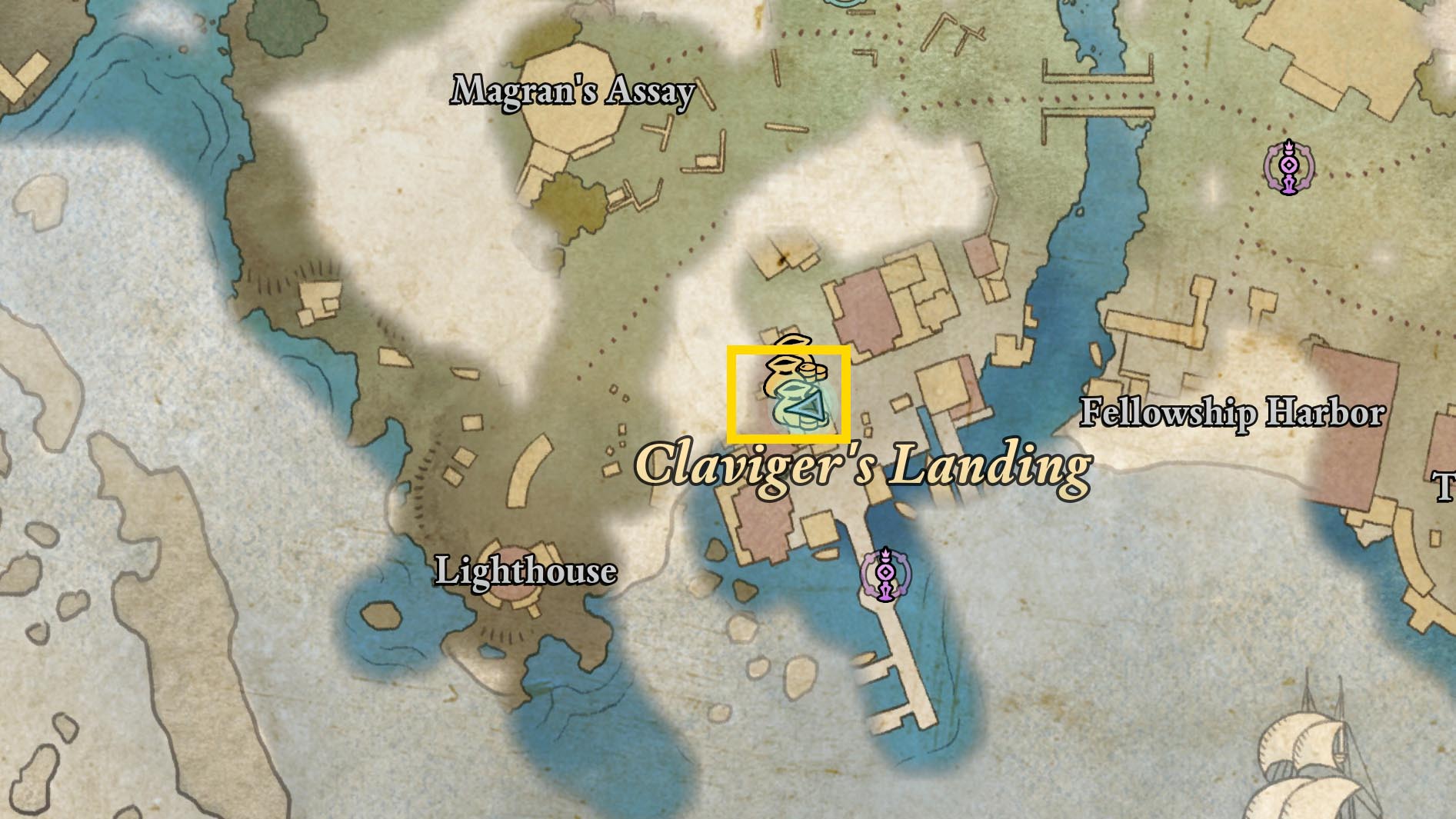 A map shows where to get the Intimidating Feline Codpiece in Avowed A map shows where to get the Intimidating Feline Codpiece in Avowed