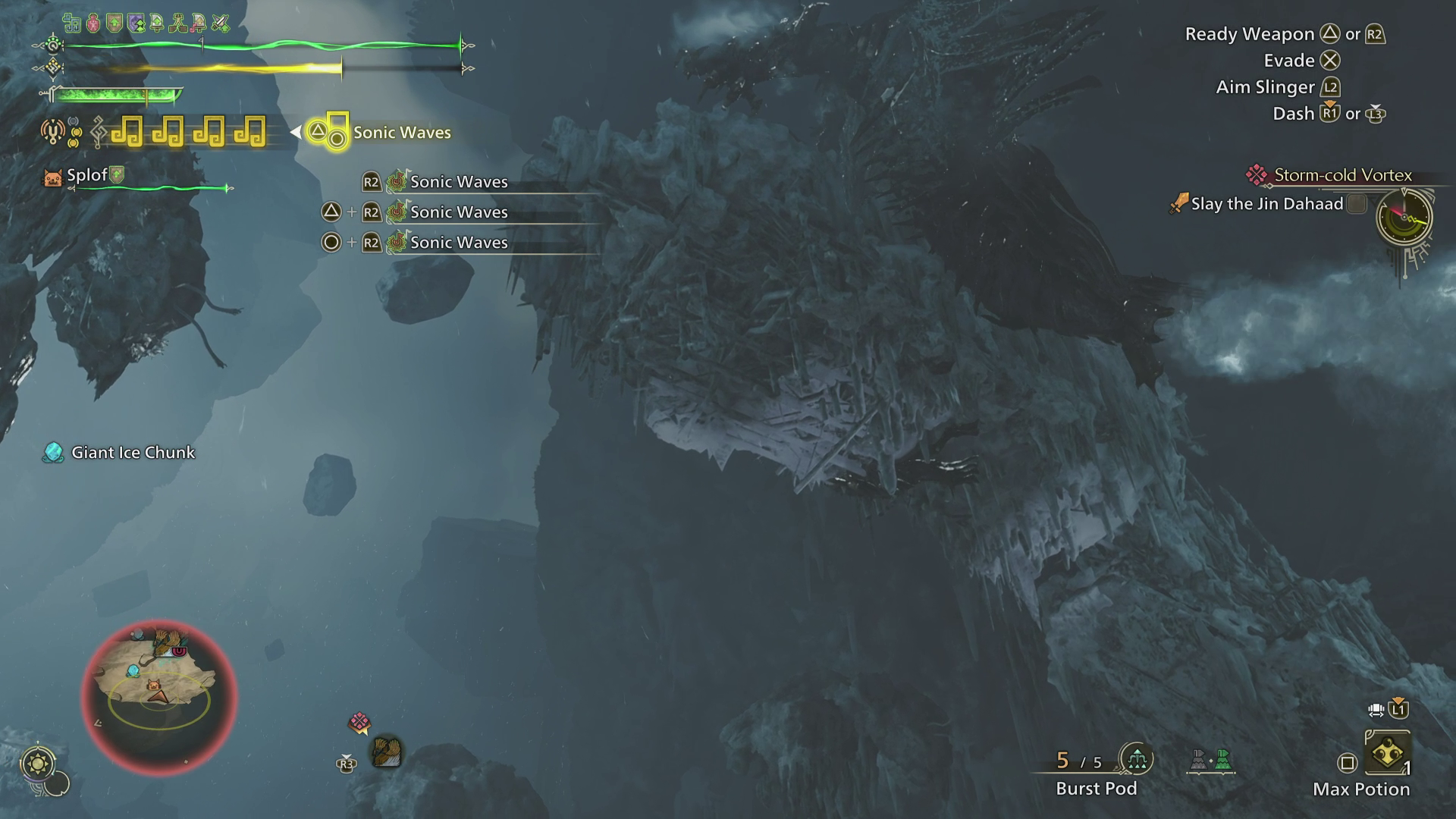 A Hunter battles a Jin Dahaad in Monster Hunter Wilds