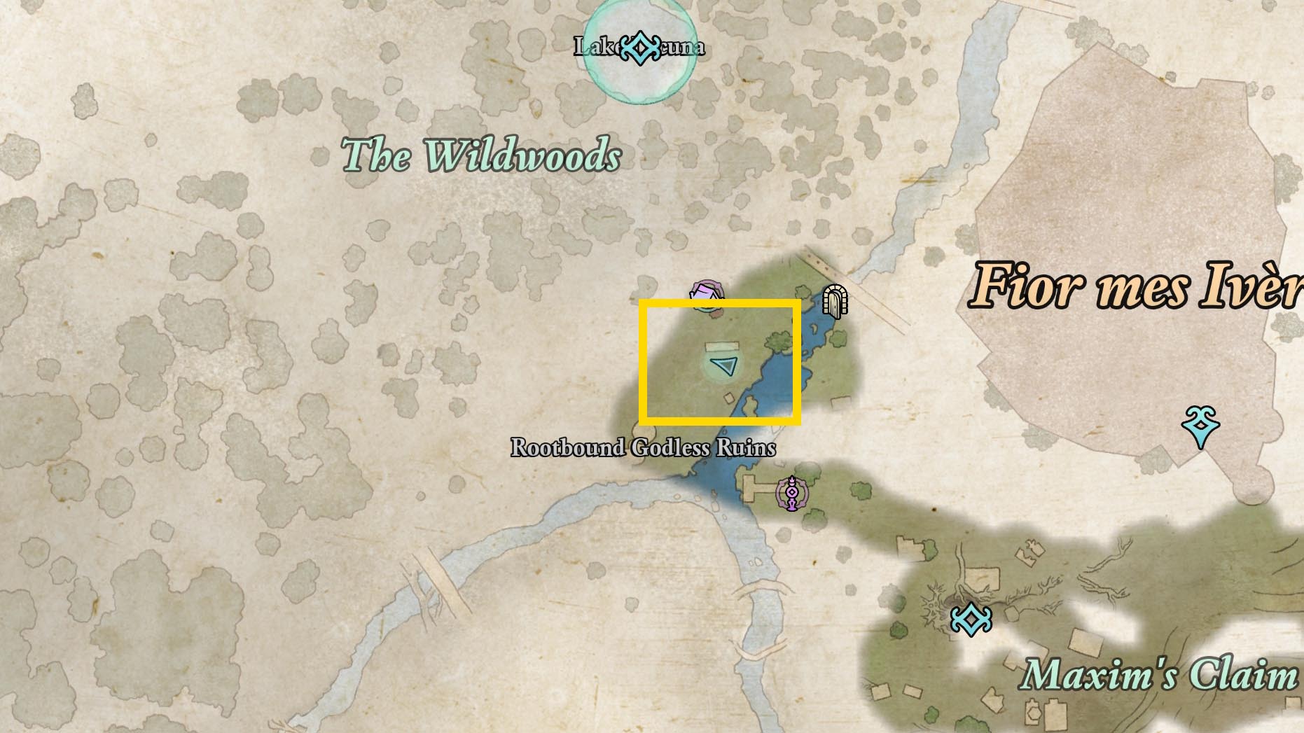 A map shows the solution to the Painter’s Regret treasure map in Avowed in Emerald Stair A map shows the solution to the Painter’s Regret treasure map in Avowed in Emerald Stair