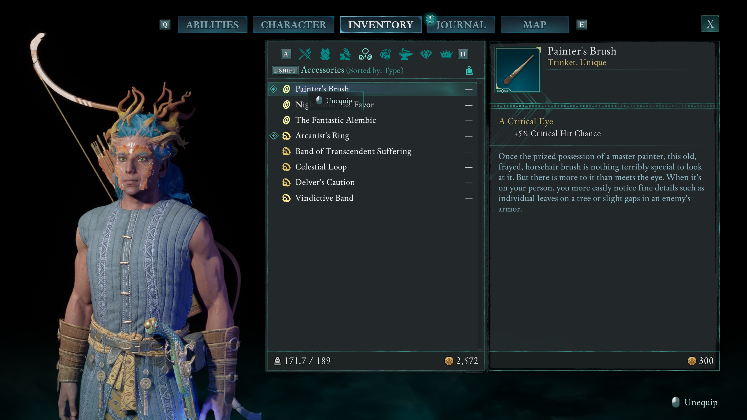 A menu shows the Painter’s Regret treasure map reward in Avowed A menu shows the Painter’s Regret treasure map reward in Avowed