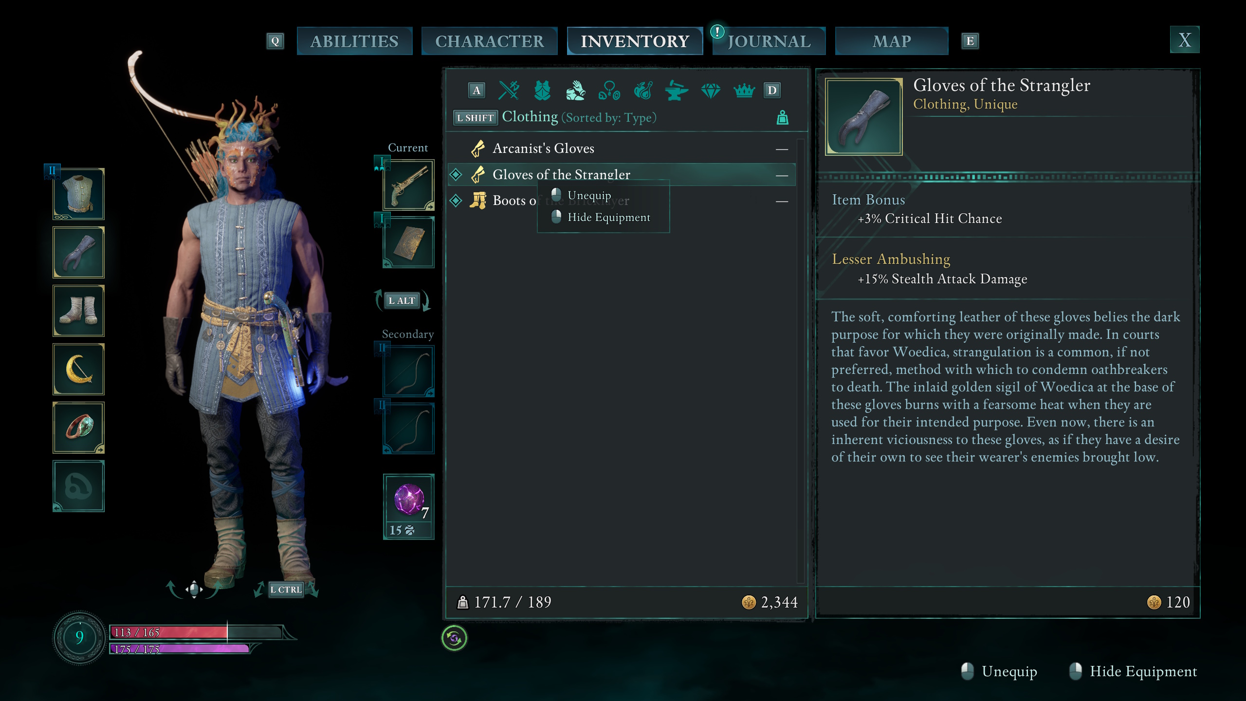 A menu shows the Woedica’s Inheritance reward in Avowed A menu shows the Woedica’s Inheritance reward in Avowed