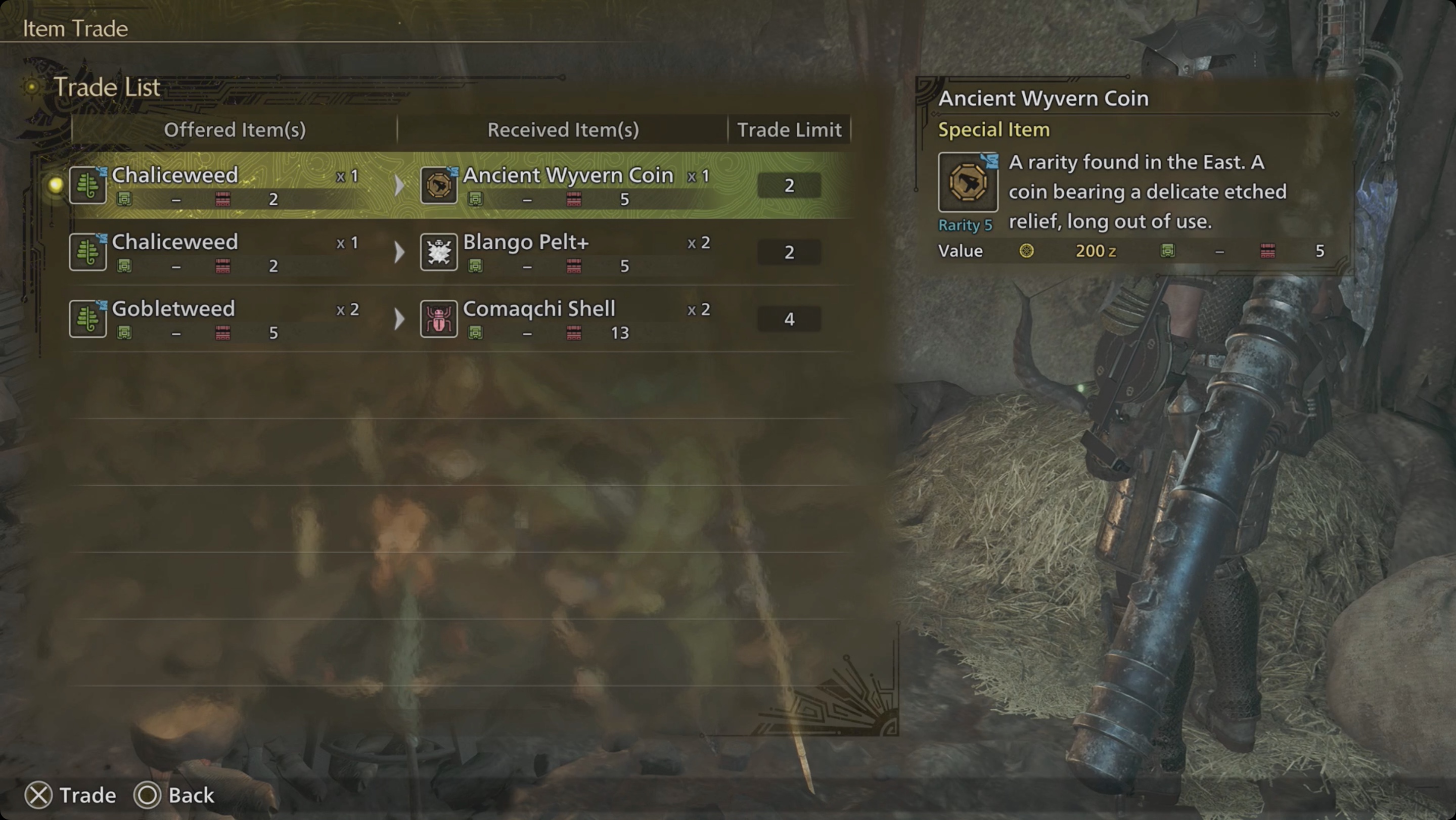 Monster Hunter Wilds trading with Rove Monster Hunter Wilds trading with Rove