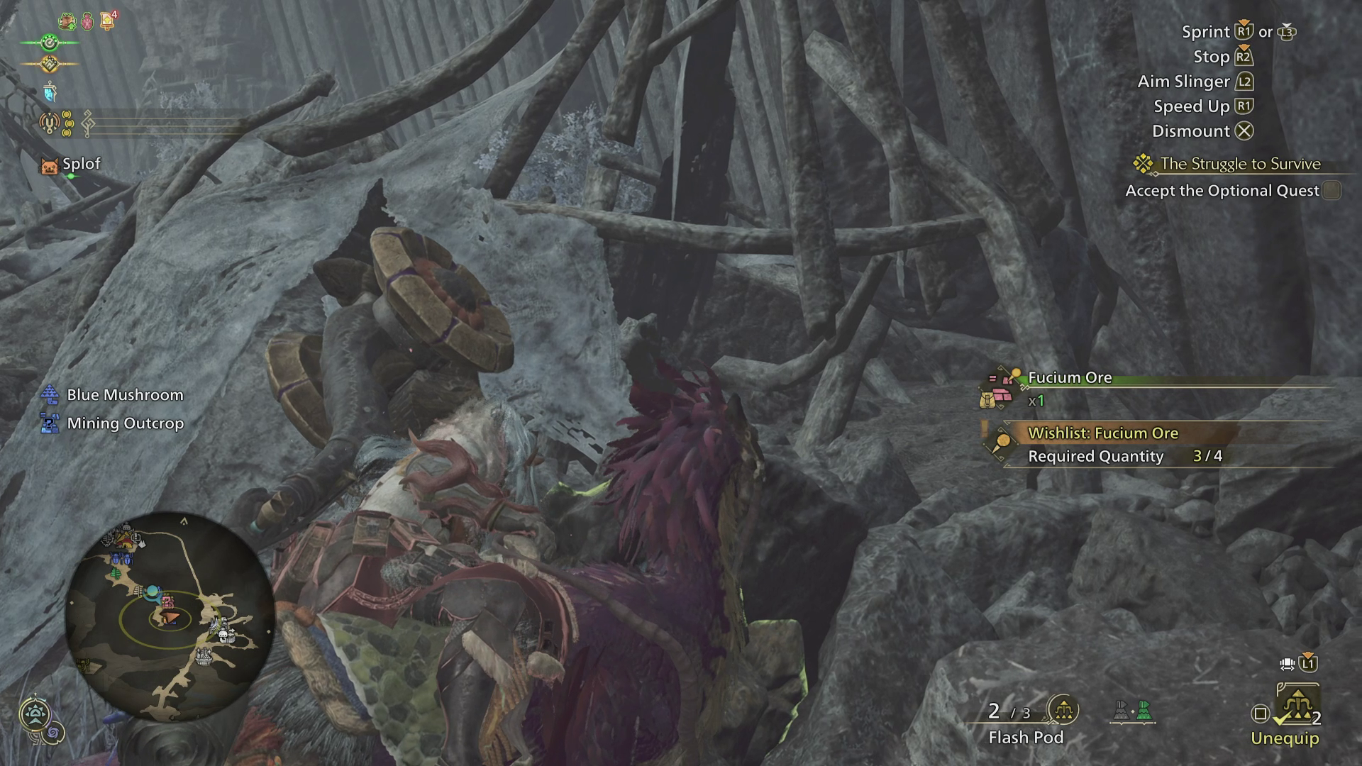 A Hunter mines Fucium Ore in Monster Hunter Wilds A Hunter mines Fucium Ore in Monster Hunter Wilds