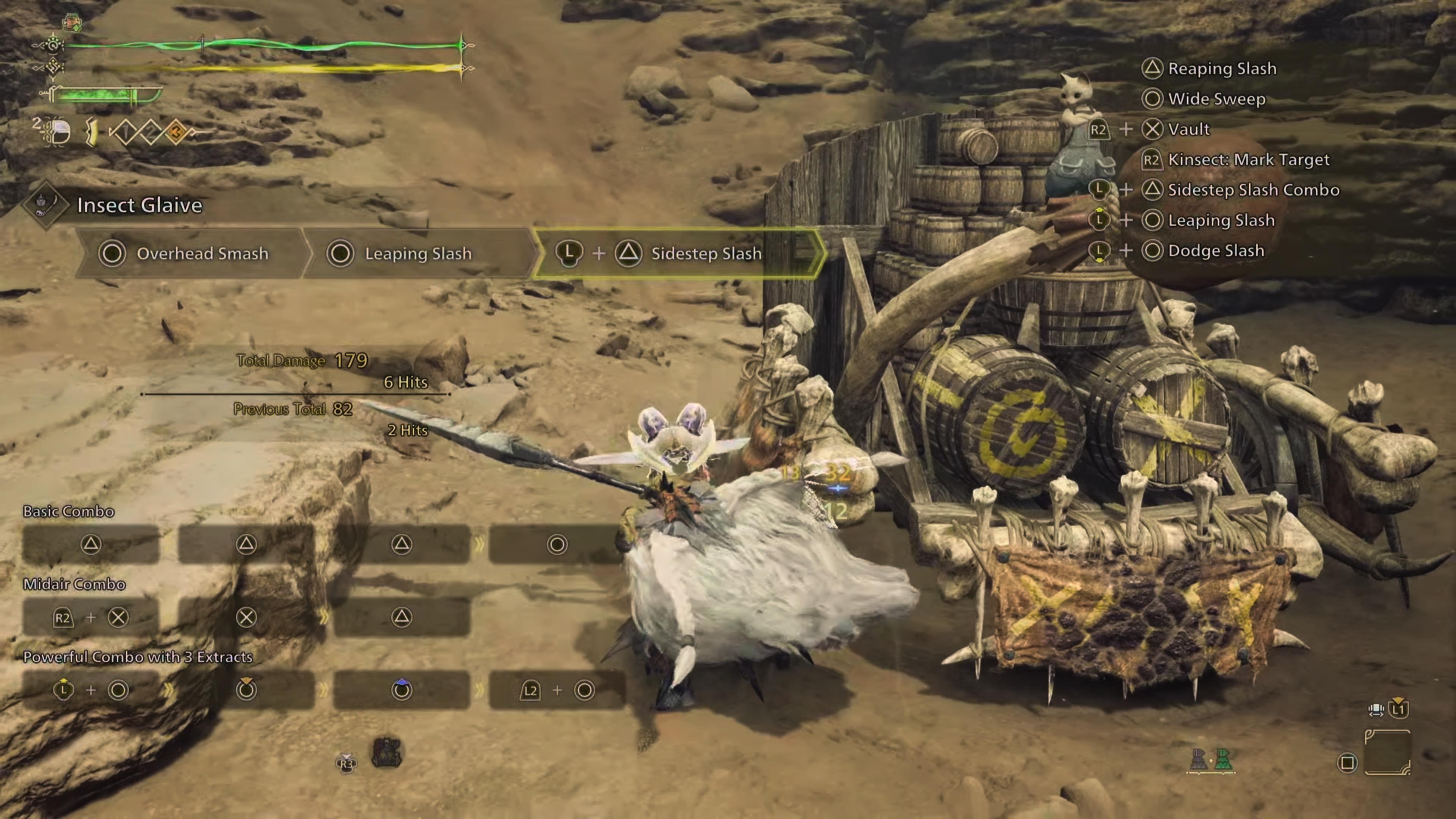 A Monster Hunter Wilds player lands a hit with negative affinity