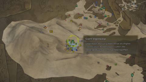 Where to find a Giant Vigorwasp in Monster Hunter Wilds