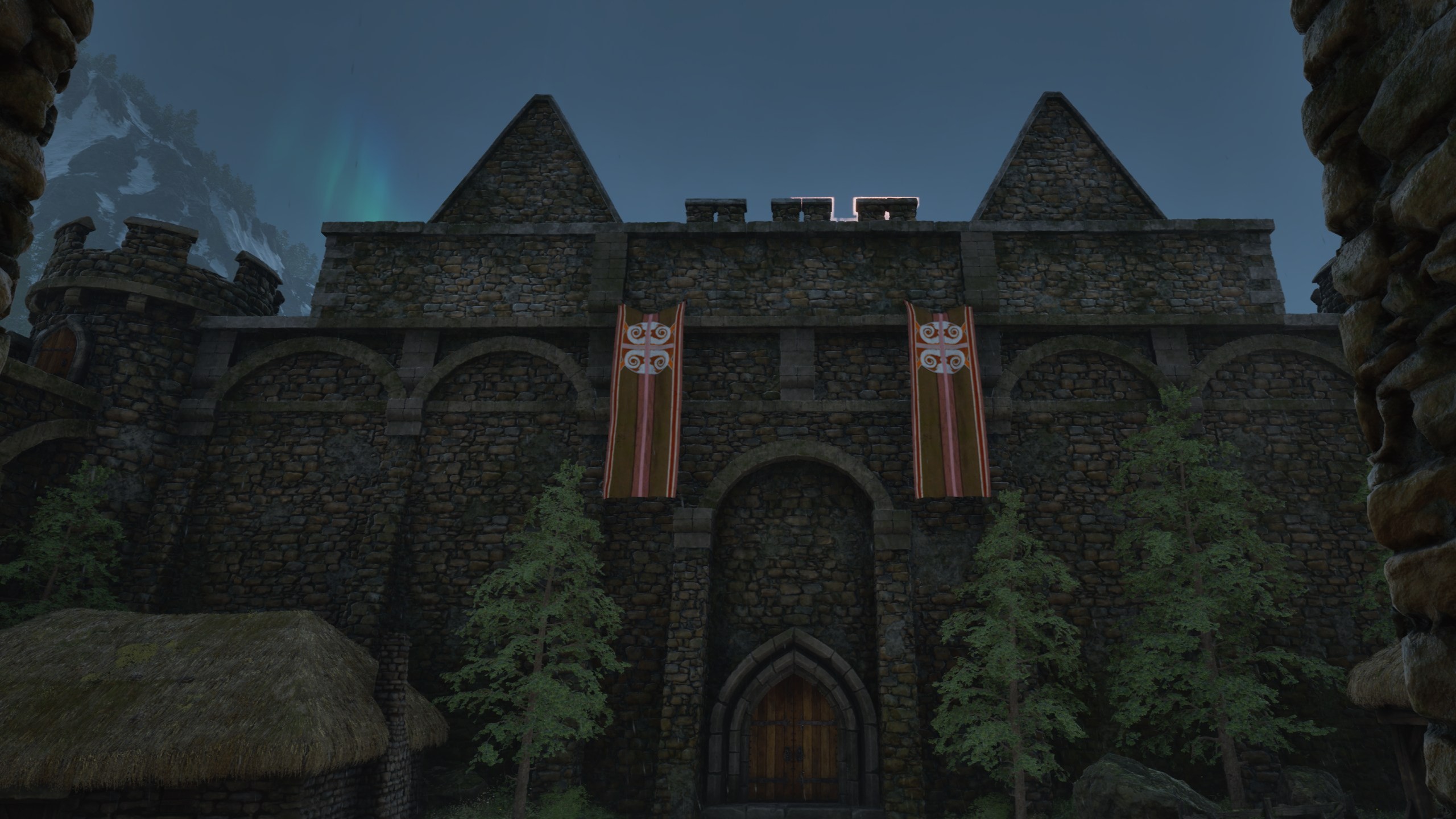 Battlehorn Castle's exterior in Oblivion Remastered.