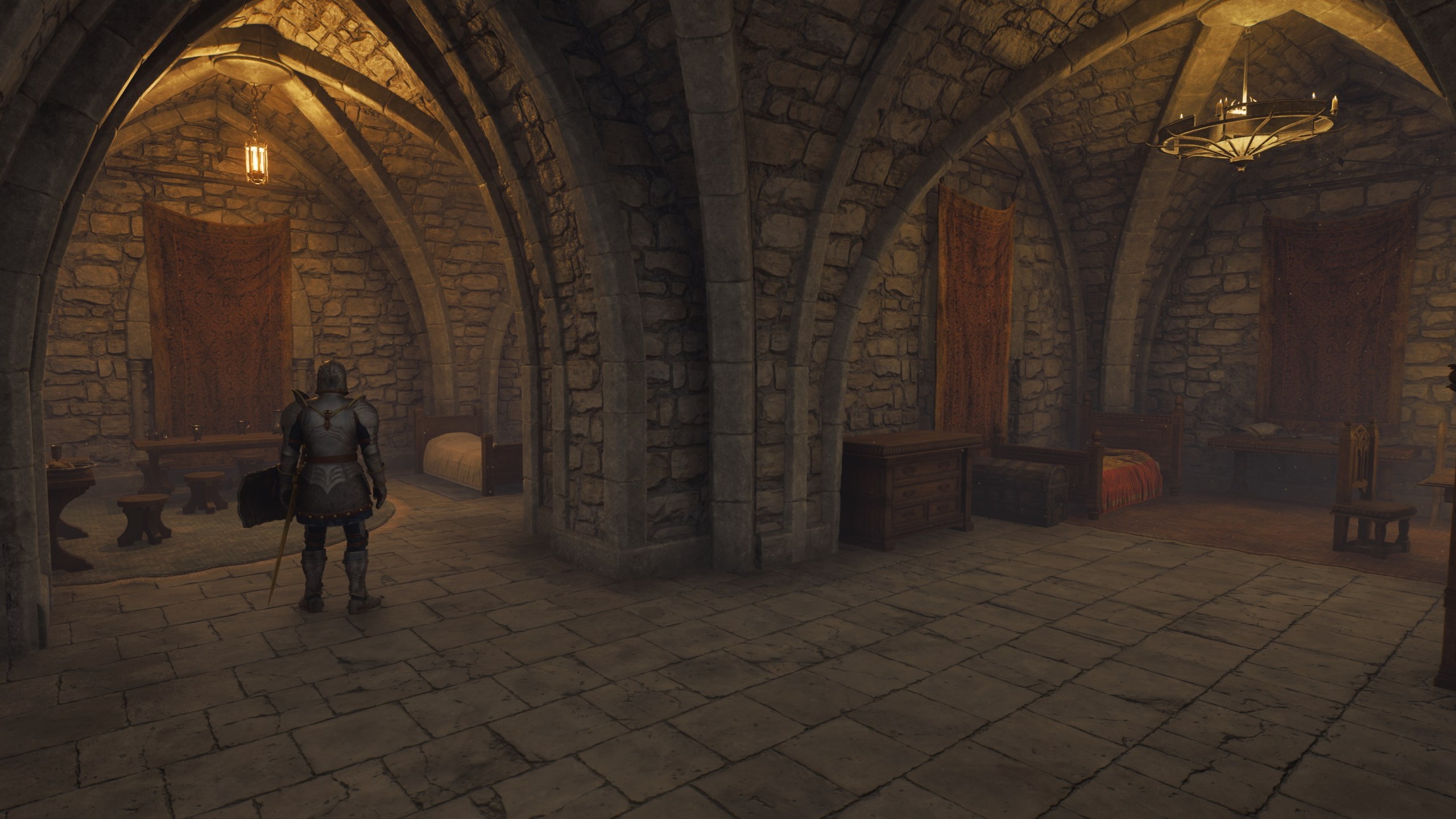The interior of Battlehorn Castle in Oblivion