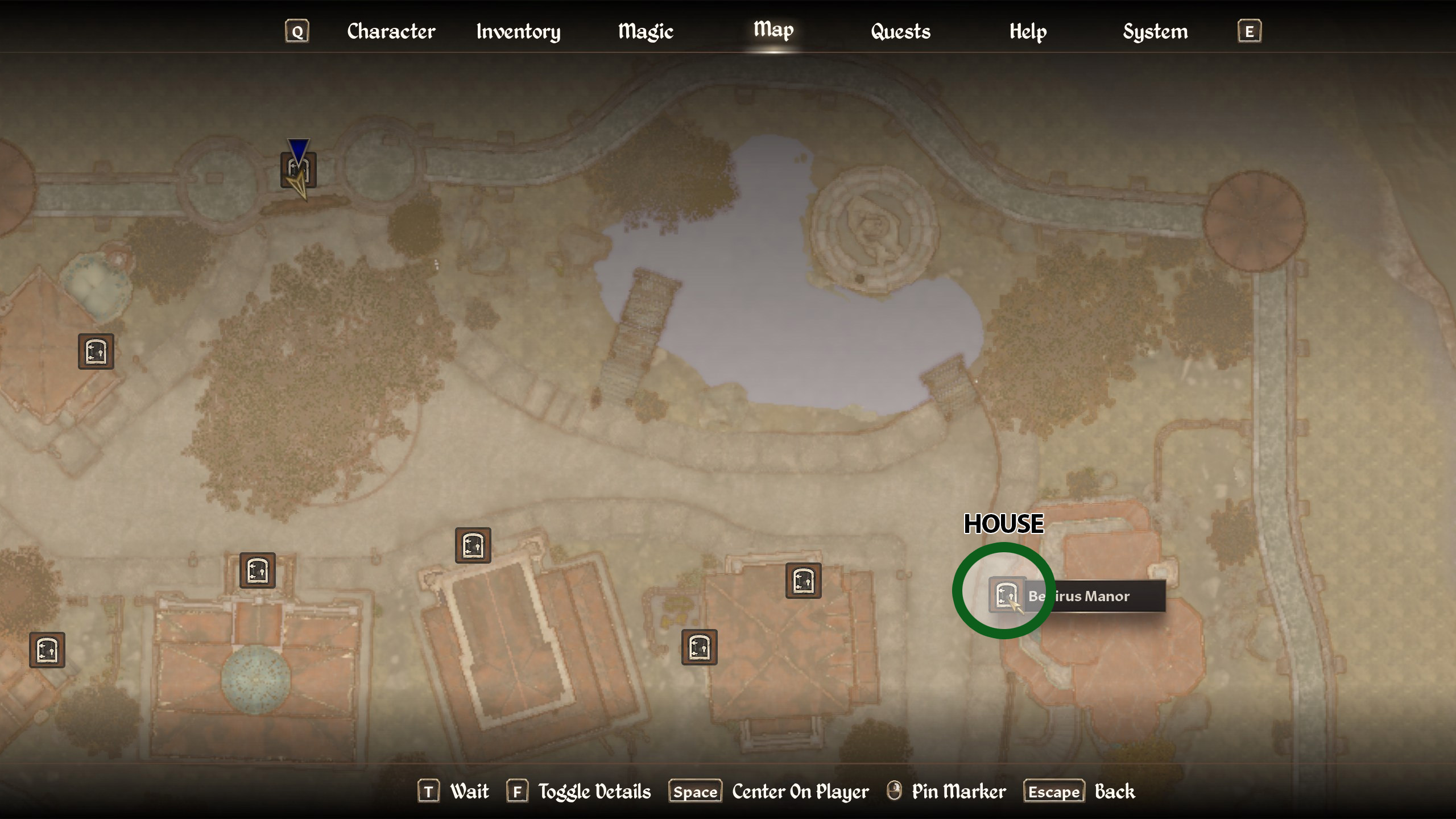 A map of Anvil from Oblivion Remastered.