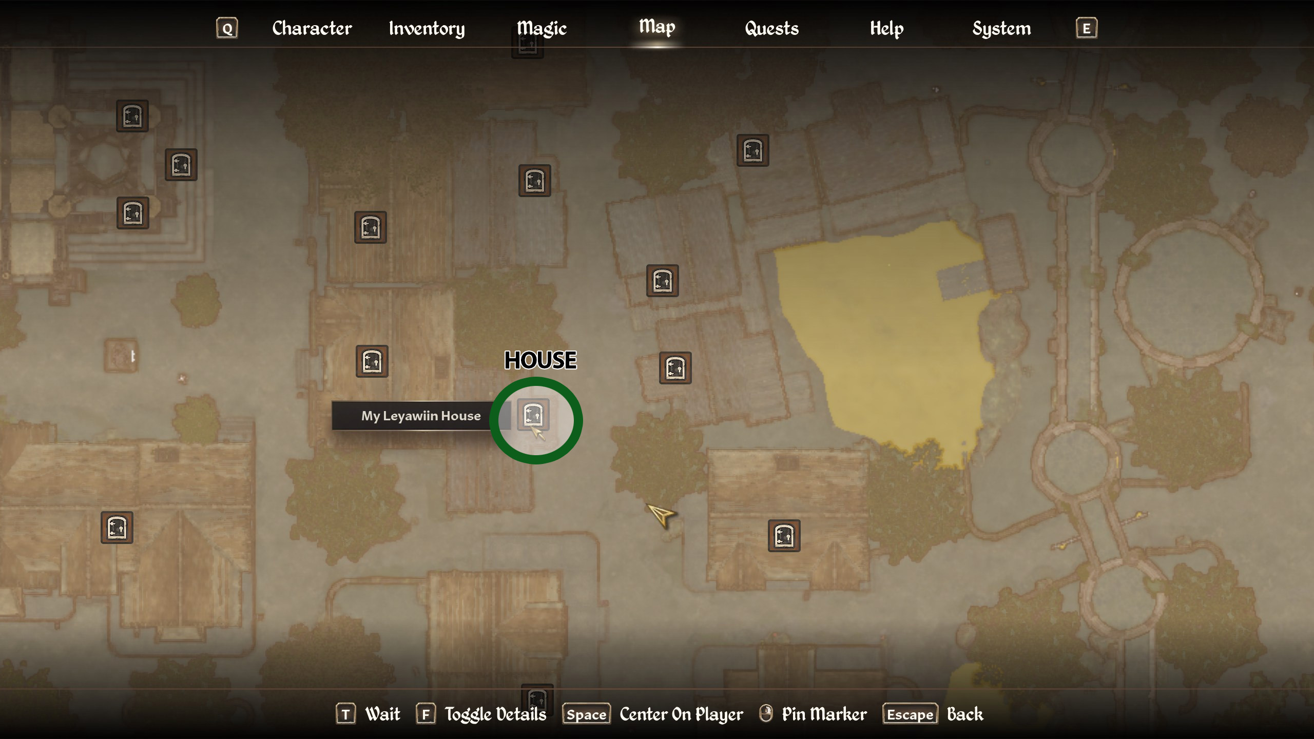 A map of Leyawiin in Oblivion Remastered