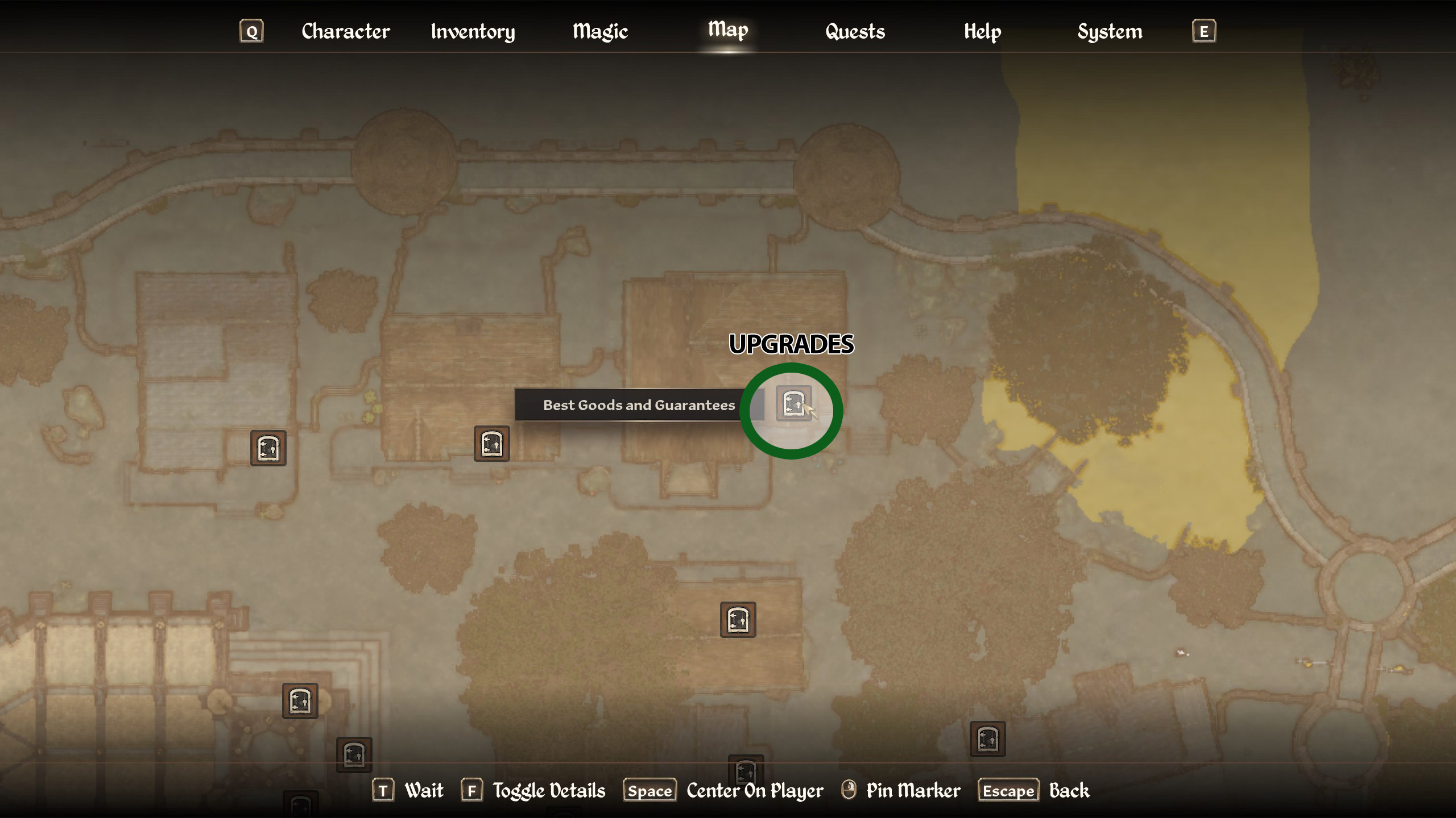 A map of Leyawiin in Oblivion Remastered