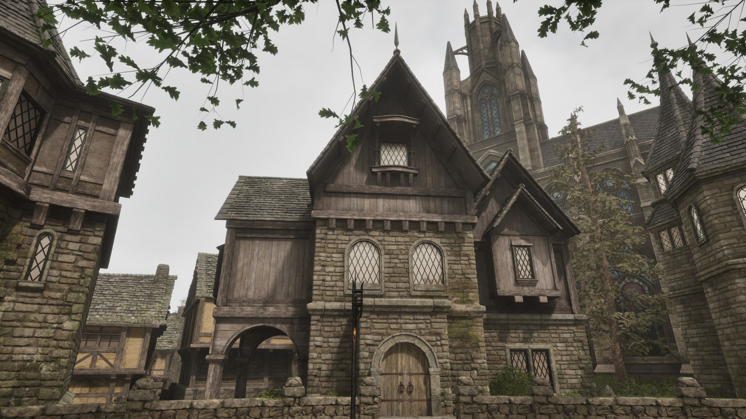 The exterior of the house in Chorrol from Oblivion Remastered.