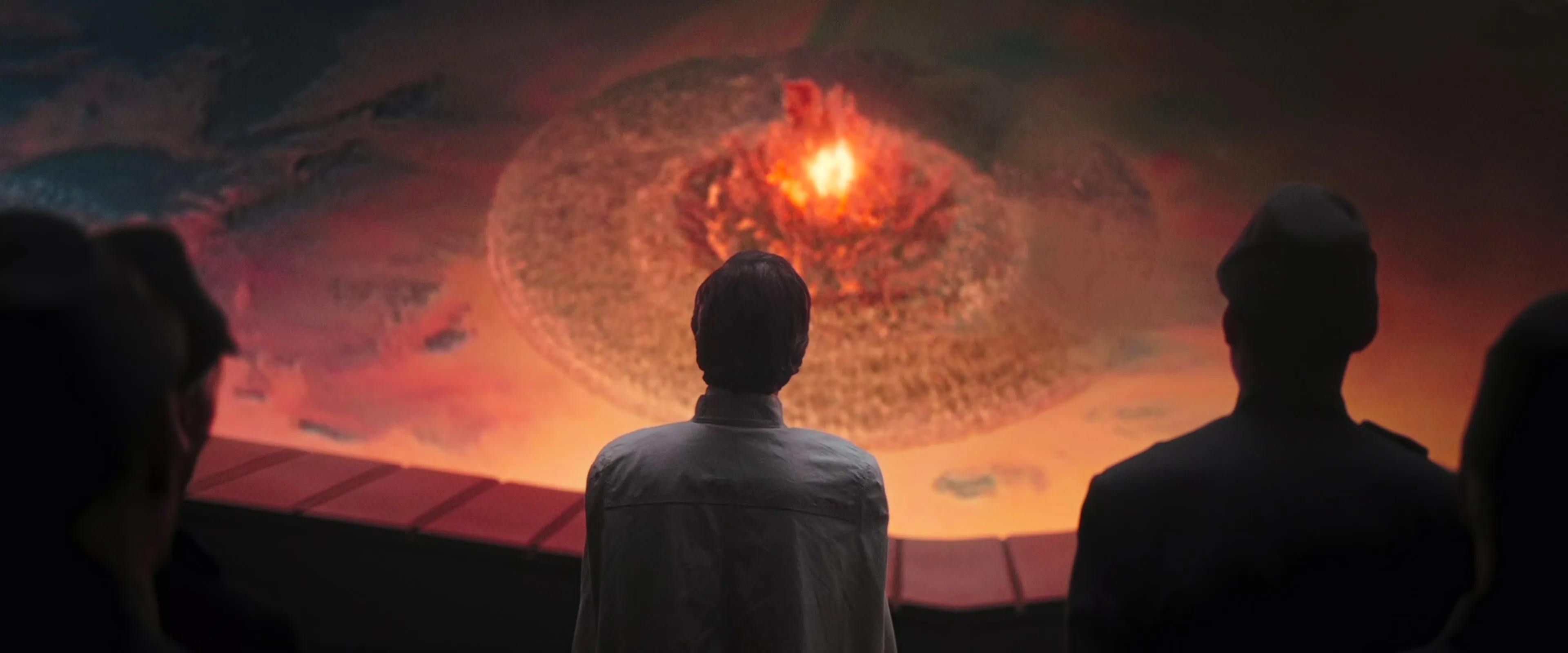 Orson Krennic watching from the death star as a devastating explosion rocks the surface of jedha in rogue one Orson Krennic watching from the death star as a devastating explosion rocks the surface of jedha in rogue one