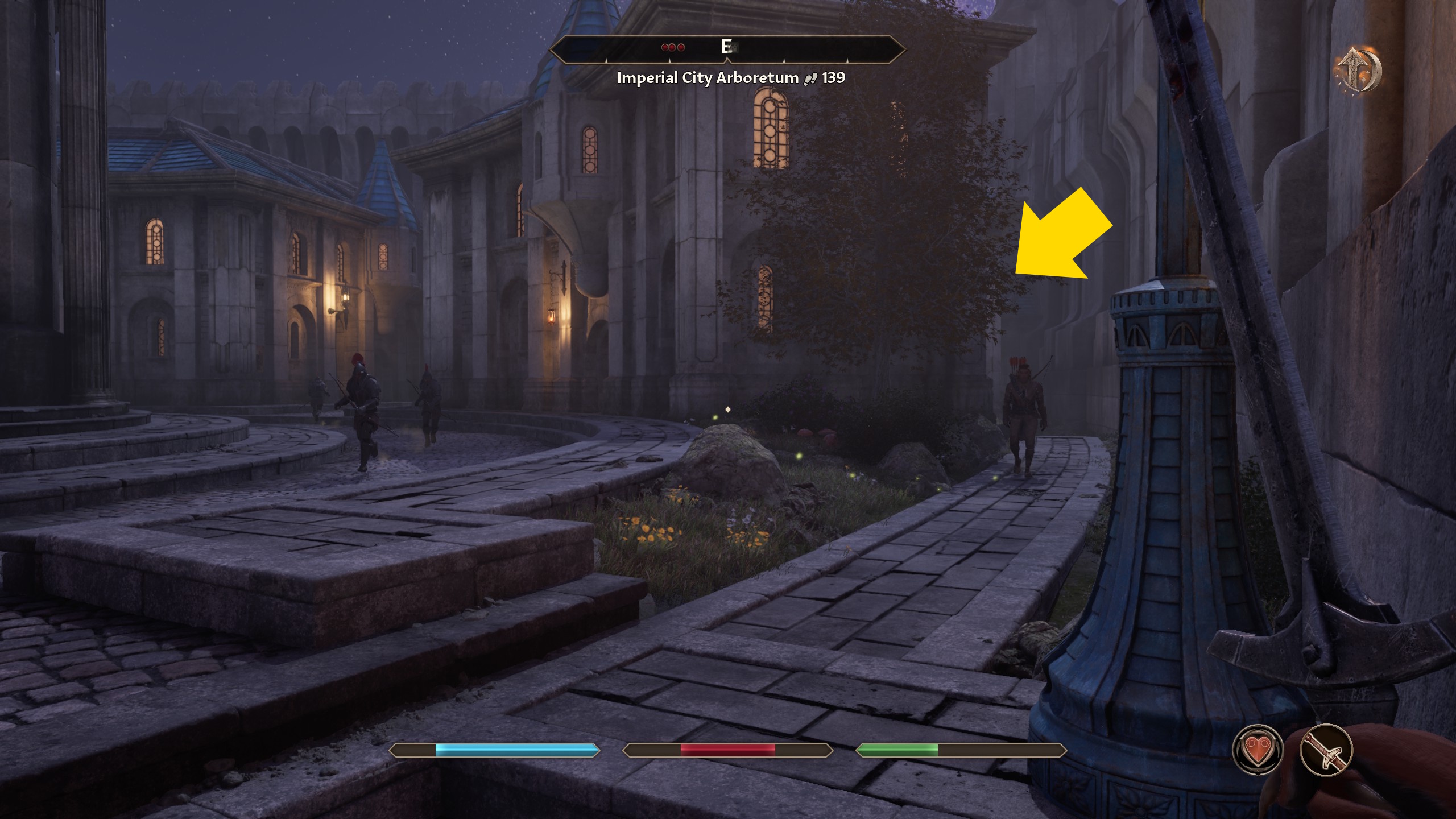 An Oblivion Remastered player walks through town to join the Thieves Guild An Oblivion Remastered player walks through town to join the Thieves Guild