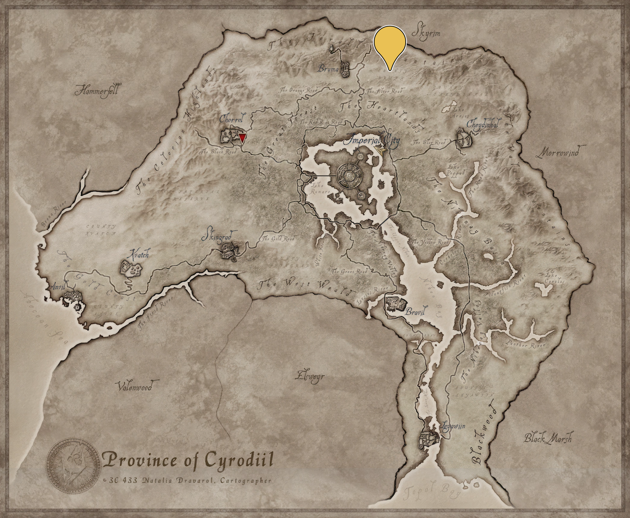 Oblivion Remastered Frostcrag Spire location Oblivion Remastered Frostcrag Spire location
