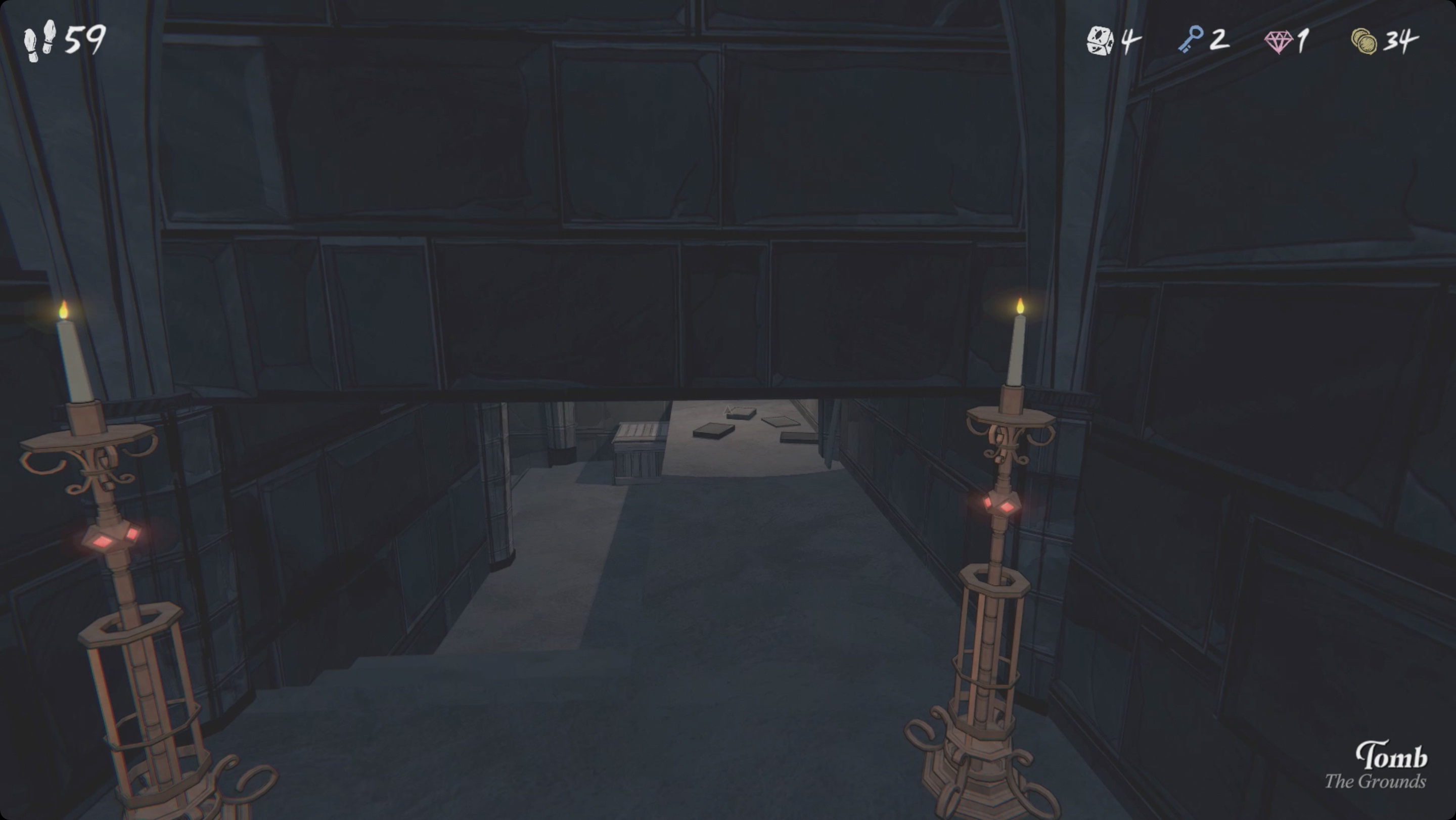 Blue Prince secret passage opening behind a pair of ruby-encrusted candlesticks Blue Prince secret passage opening behind a pair of ruby-encrusted candlesticks