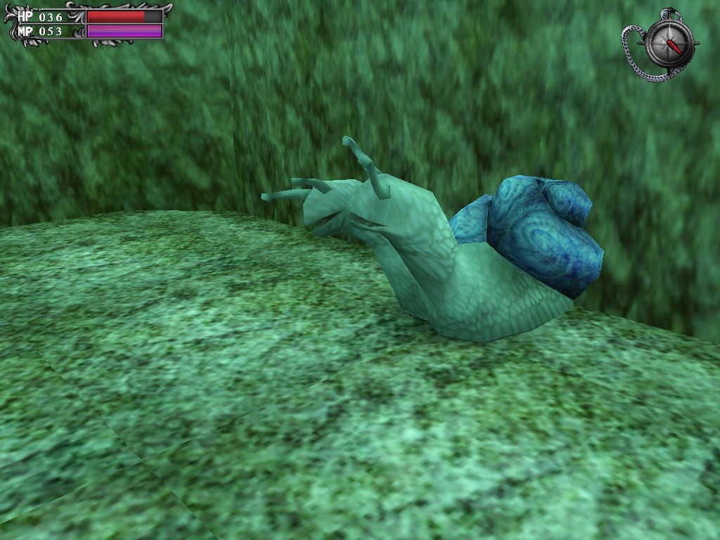 Lunacid: Tears of the Moon screenshot showing twin headed giant snail enemy